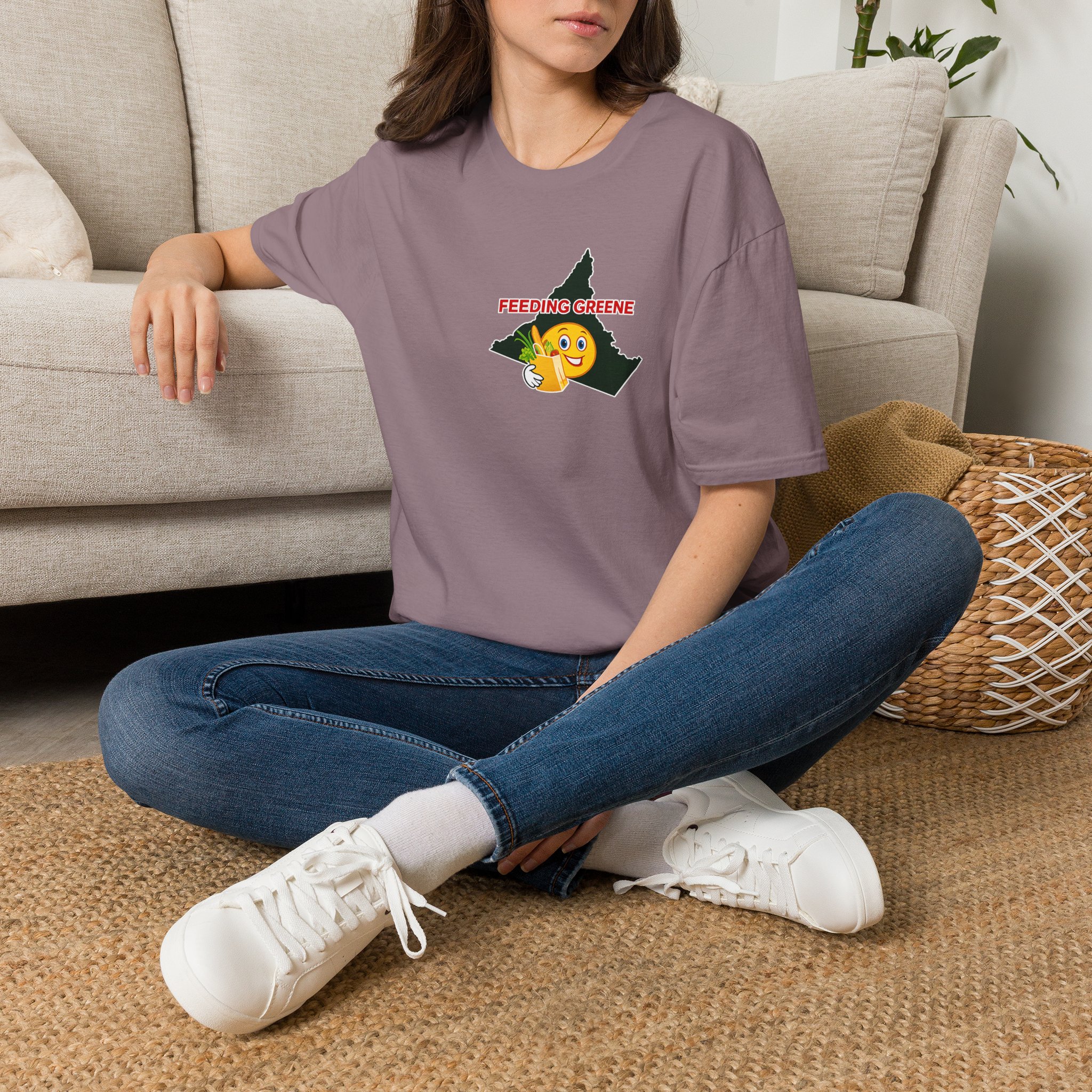 Feeding Greene State Outline T-Shirt — Funny Emoji “Feeding Greene” Local Pride Tee - Image 46