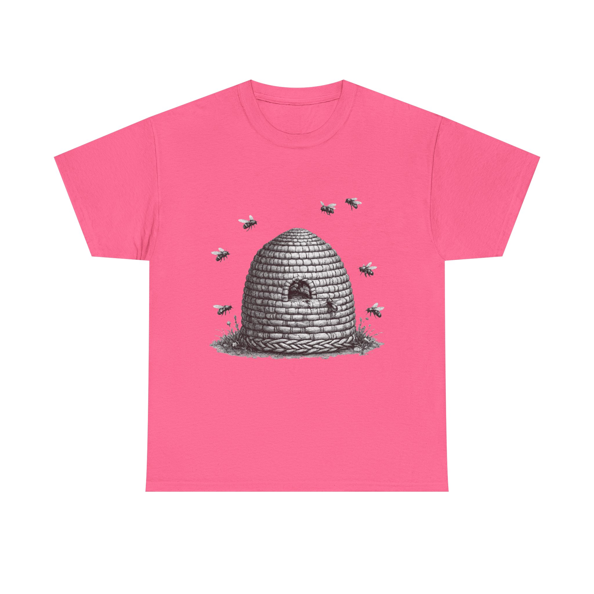Beehive Illustration T-Shirt — Vintage Beekeeper Graphic Tee - Image 7