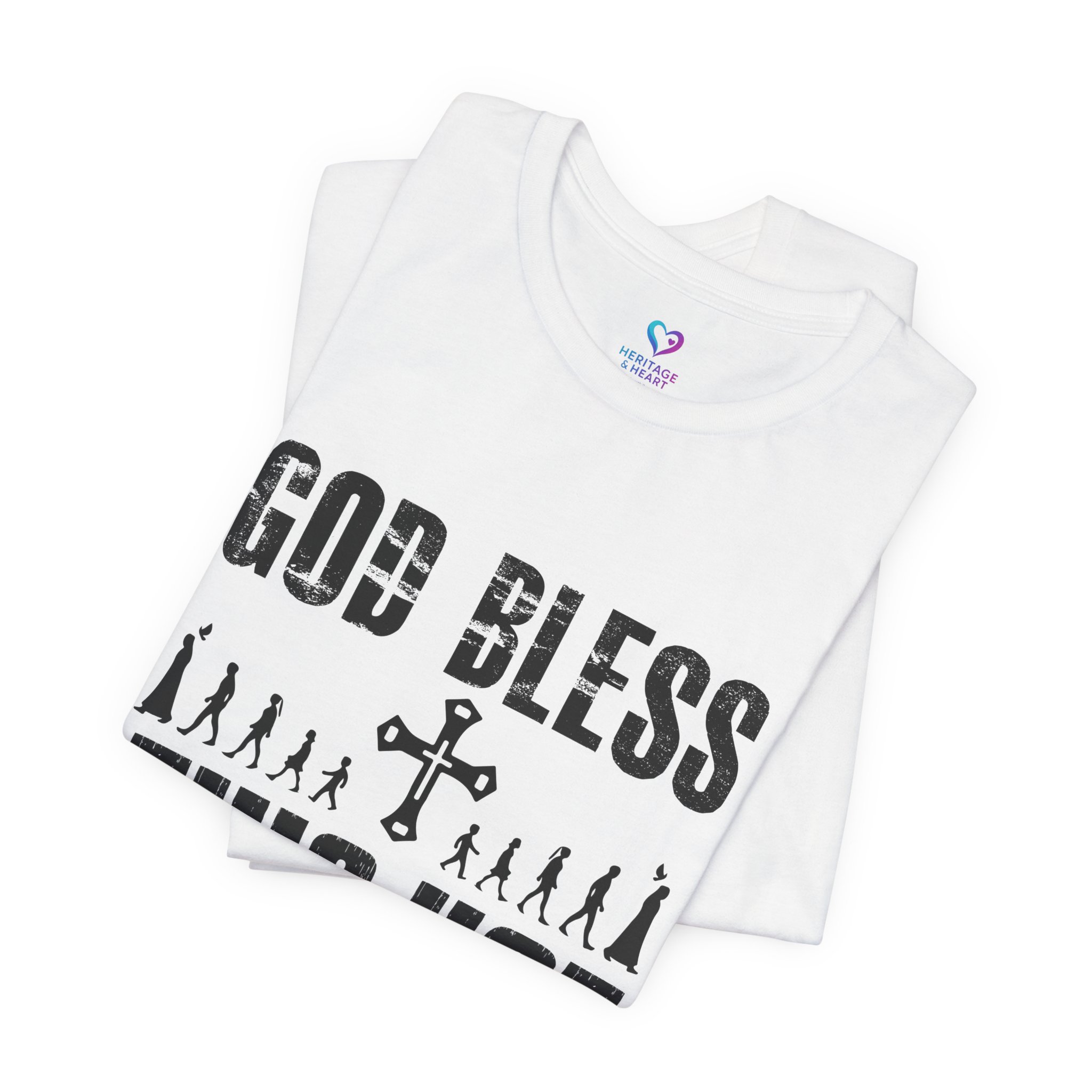 T-Shirt — "God Bless This Hot Mess" Funny Christian Graphic Tee - Image 4
