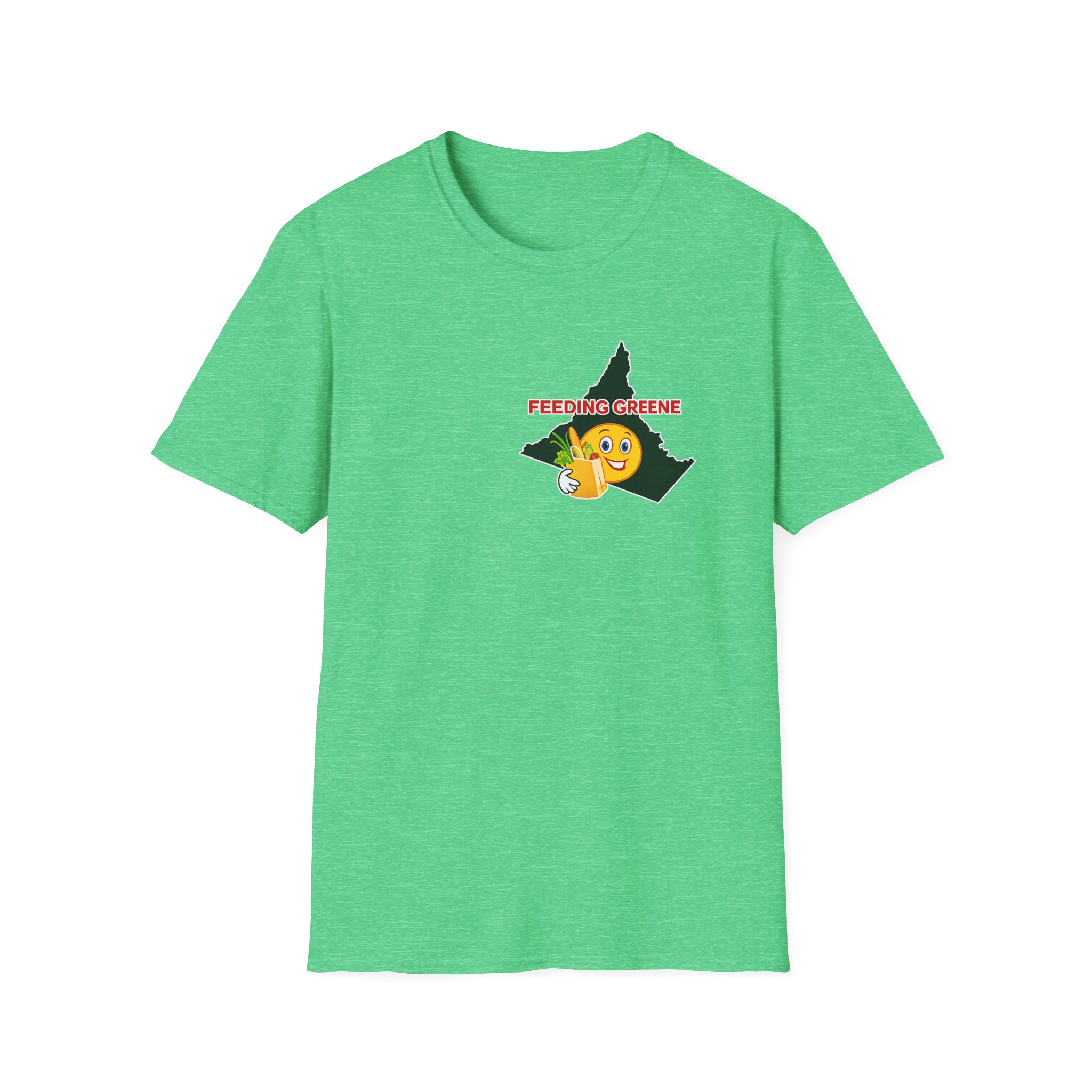 Feeding Greene State Outline T-Shirt — Funny Emoji “Feeding Greene” Local Pride Tee - Image 27