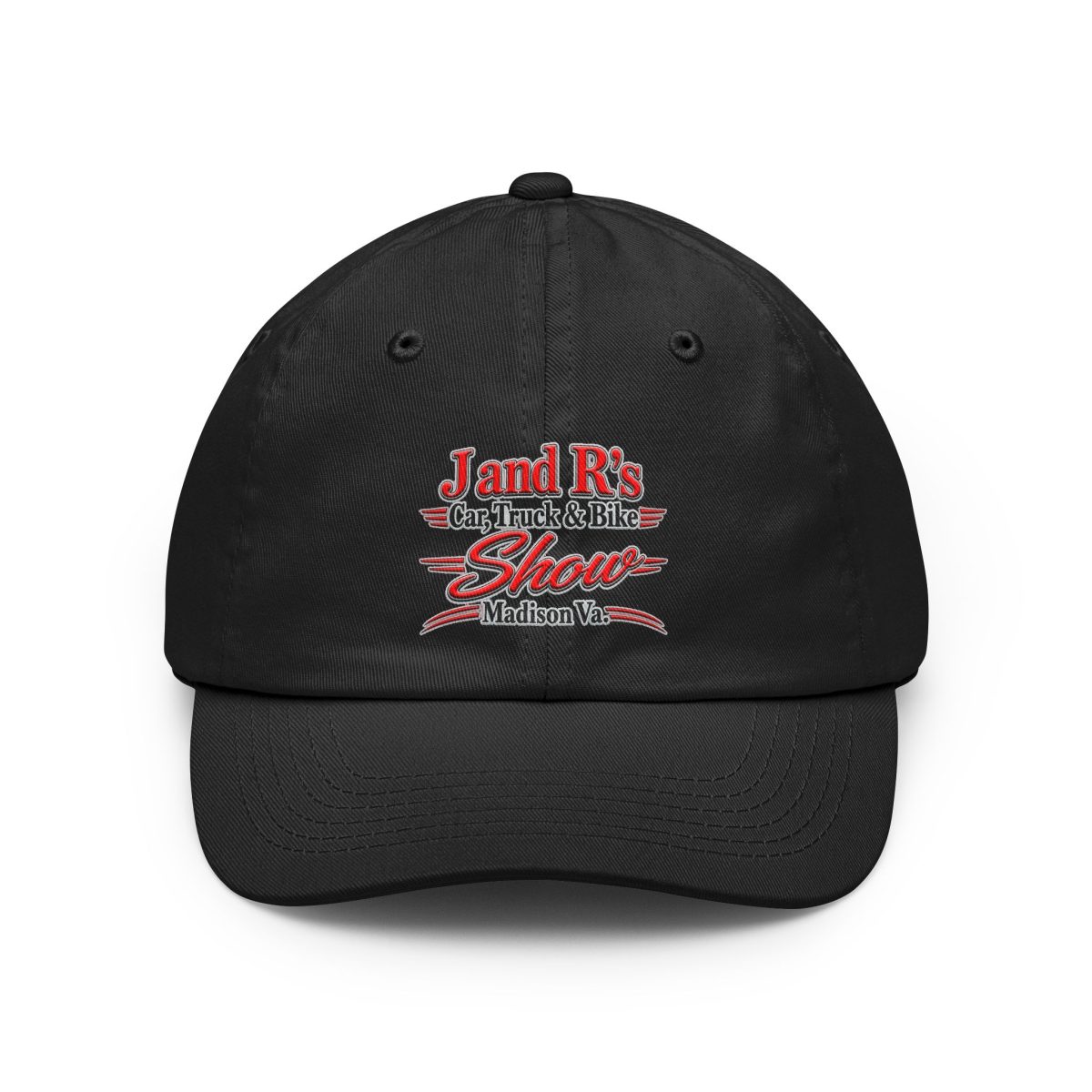 Car, Truck & Bike Show Dad Hat — "J and R's Show Madison VA" Embroidered Cap