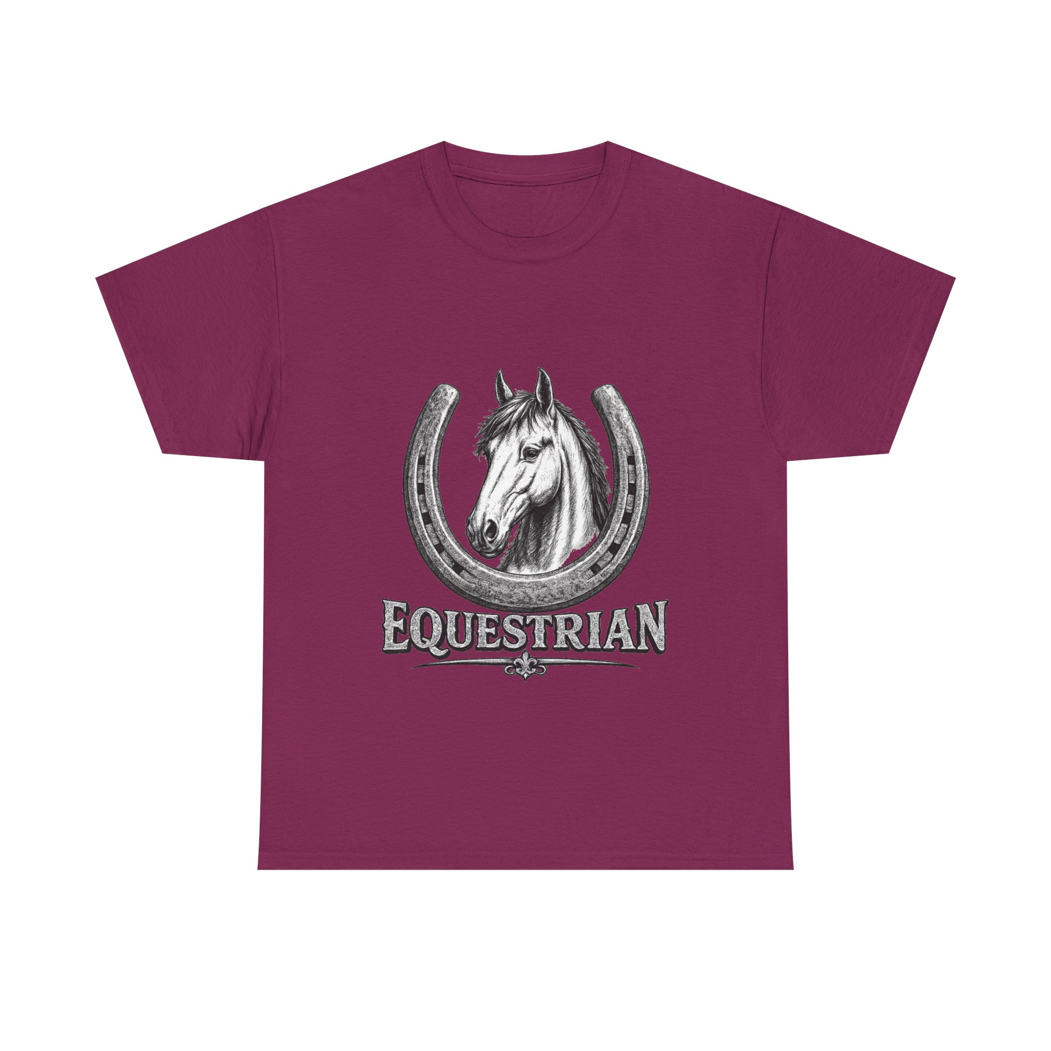 Equestrian Horse Horseshoe T-Shirt — Vintage Riding Tee - Image 7