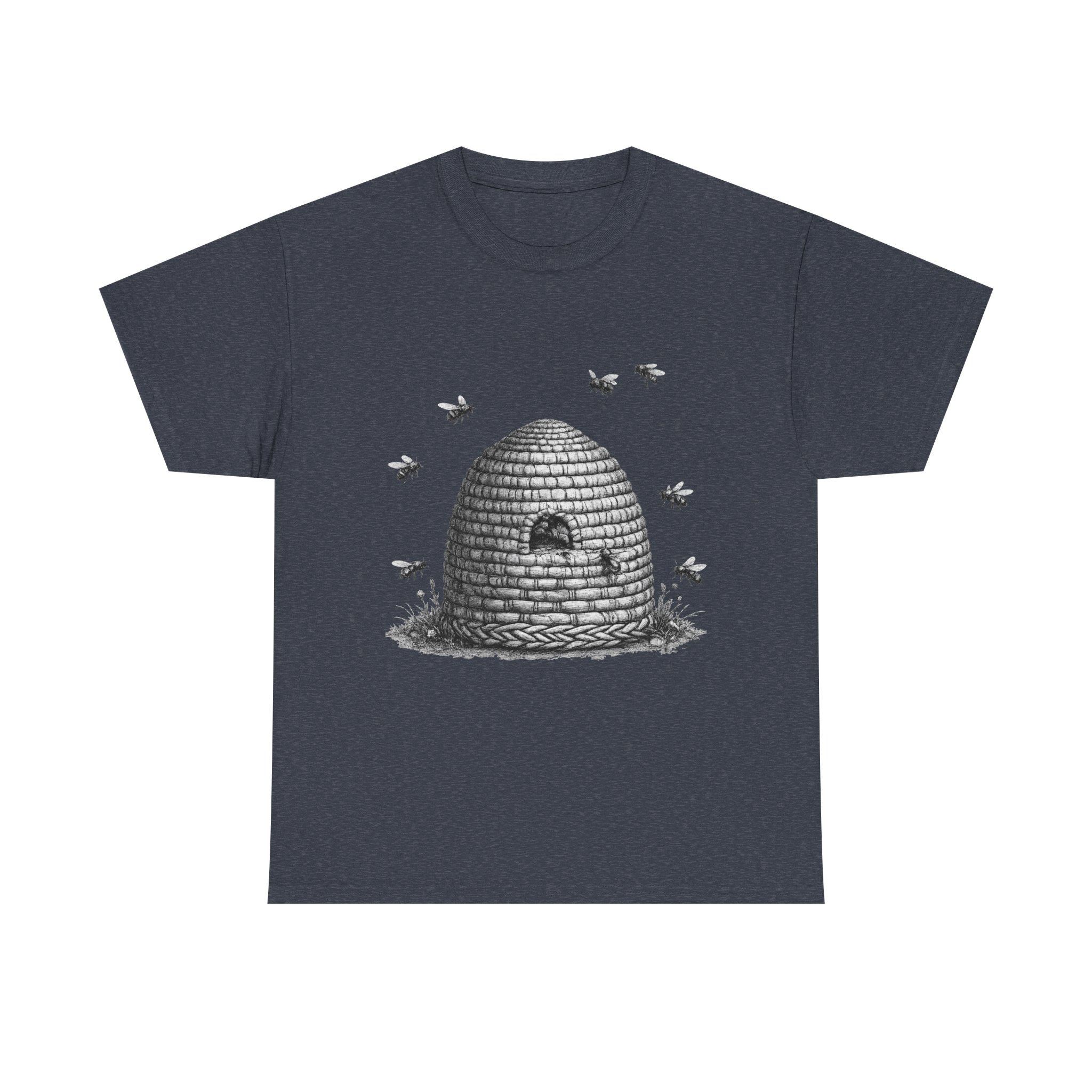 Beehive Illustration T-Shirt — Vintage Beekeeper Graphic Tee - Image 6