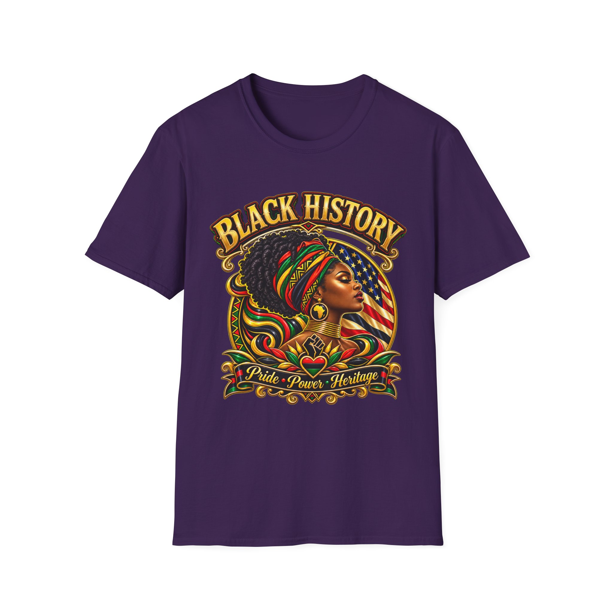 Black History Graphic Tee — Afrocentric Pride Portrait T-Shirt - Image 12