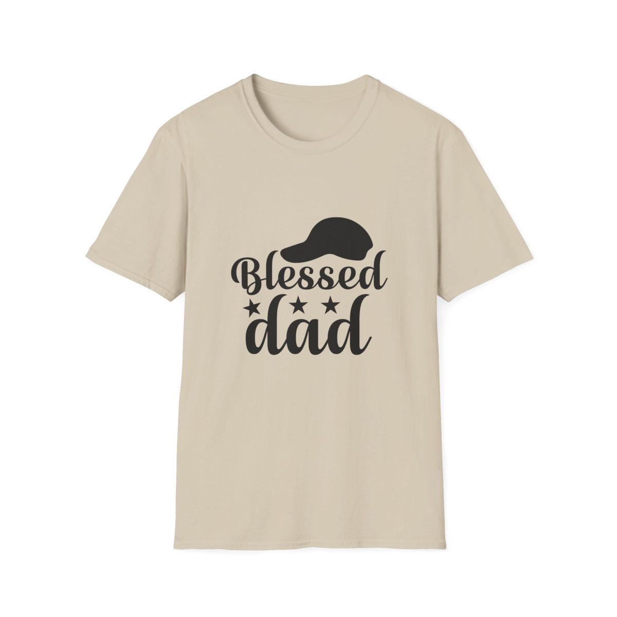 Blessed Dad T-Shirt — Father’s Day Gift Tee with Hat & Stars Design