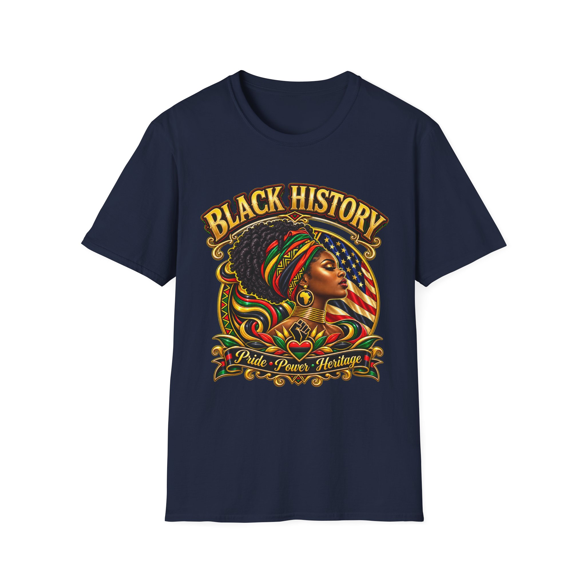Black History Graphic Tee — Afrocentric Pride Portrait T-Shirt - Image 11