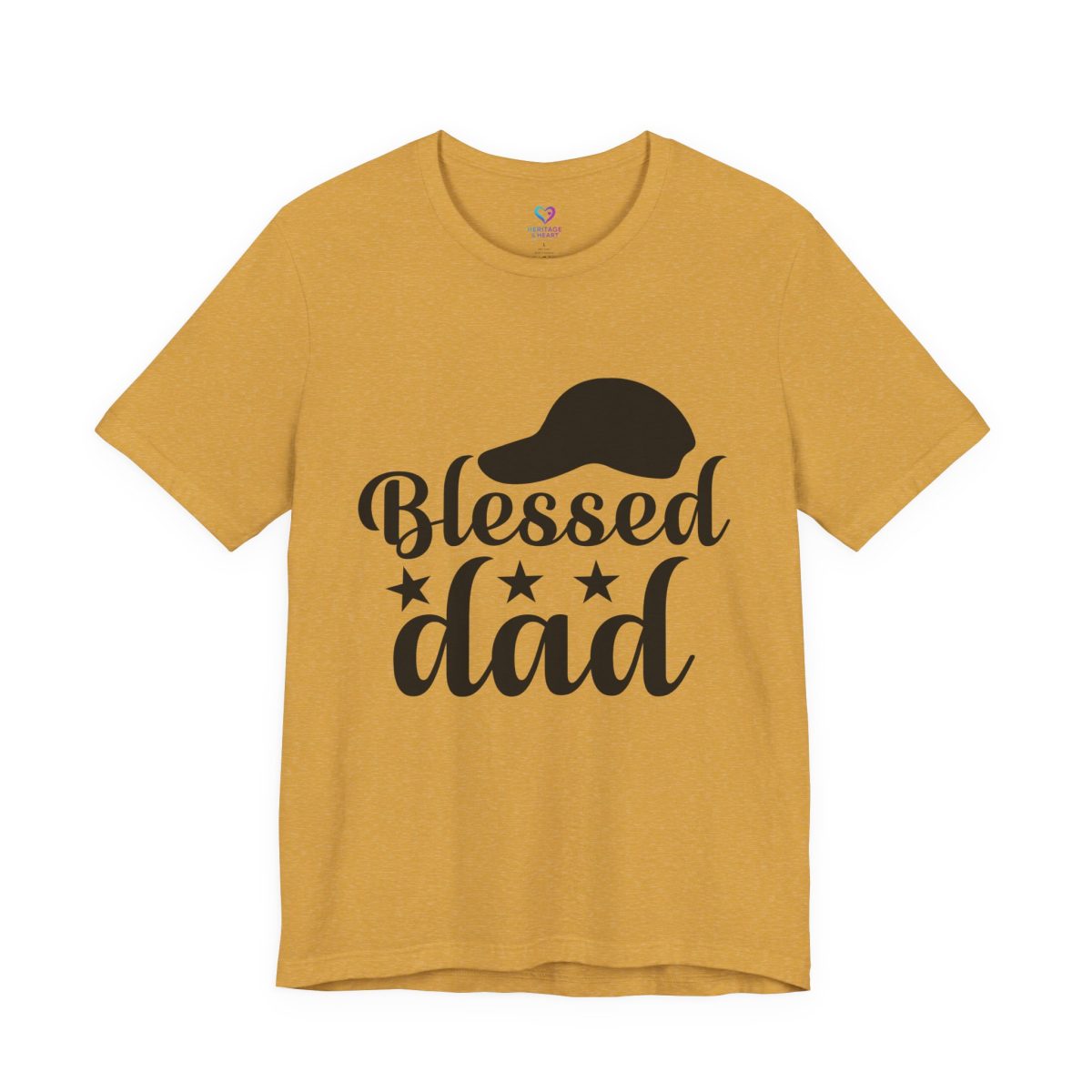 Blessed Dad T-Shirt – Father’s Day Casual Tee with Cap Graphic