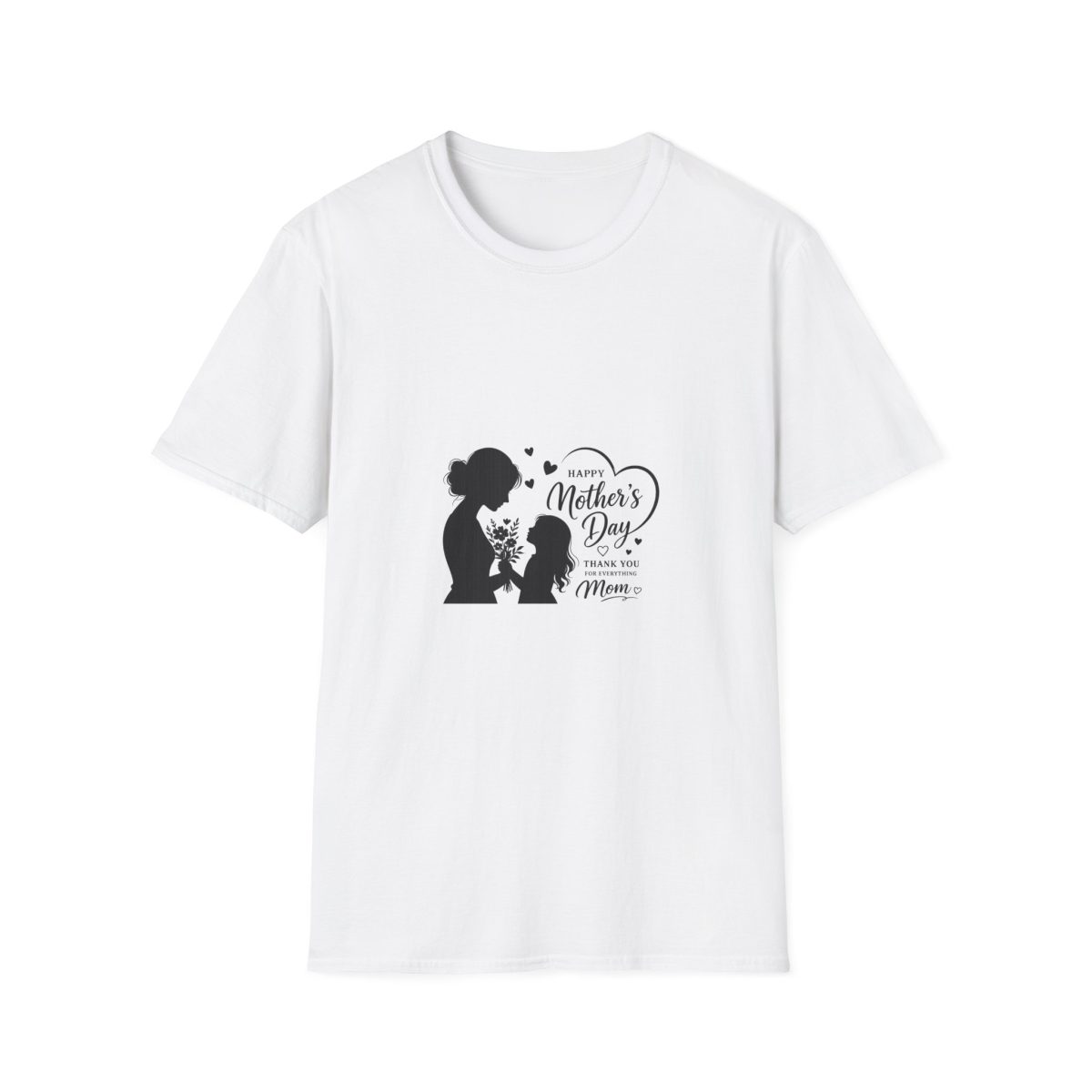 Mother’s Day Tee — "Happy Mother’s Day Mom" Silhouette Shirt