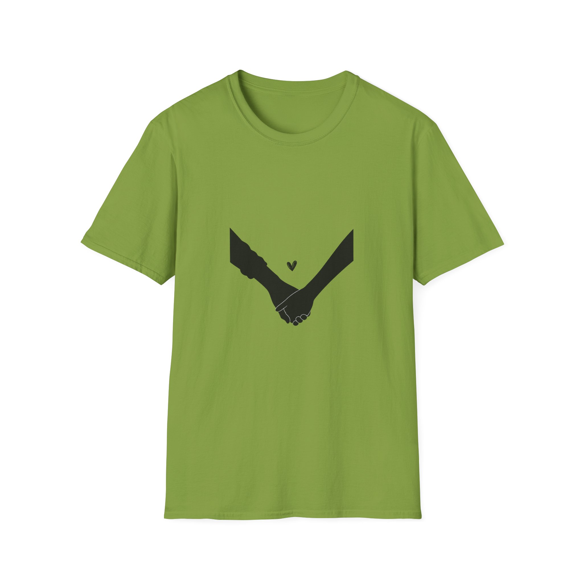 Holding Hands T-Shirt — Minimal Heart Connection Tee - Image 7