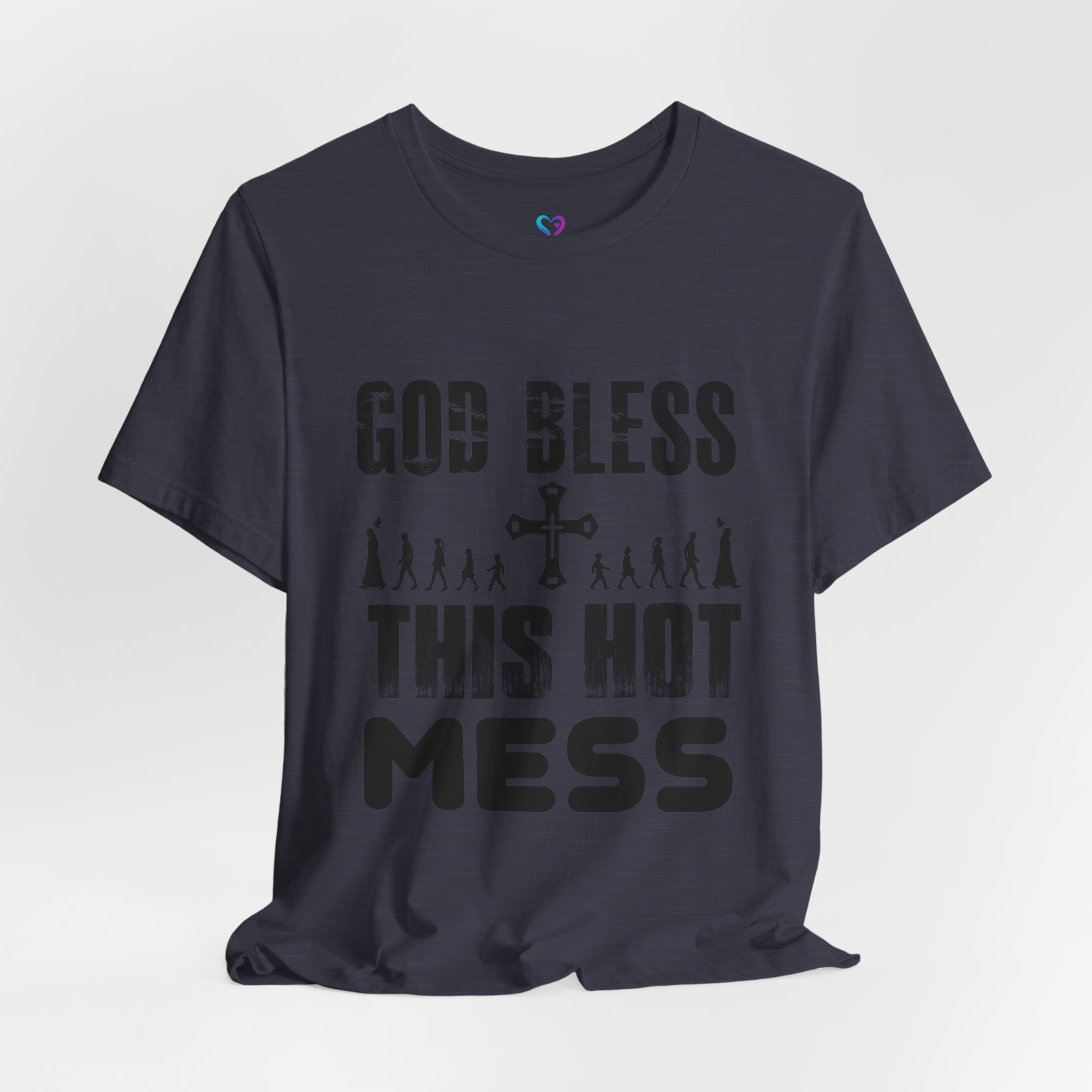 T-Shirt — "God Bless This Hot Mess" Funny Christian Graphic Tee - Image 14