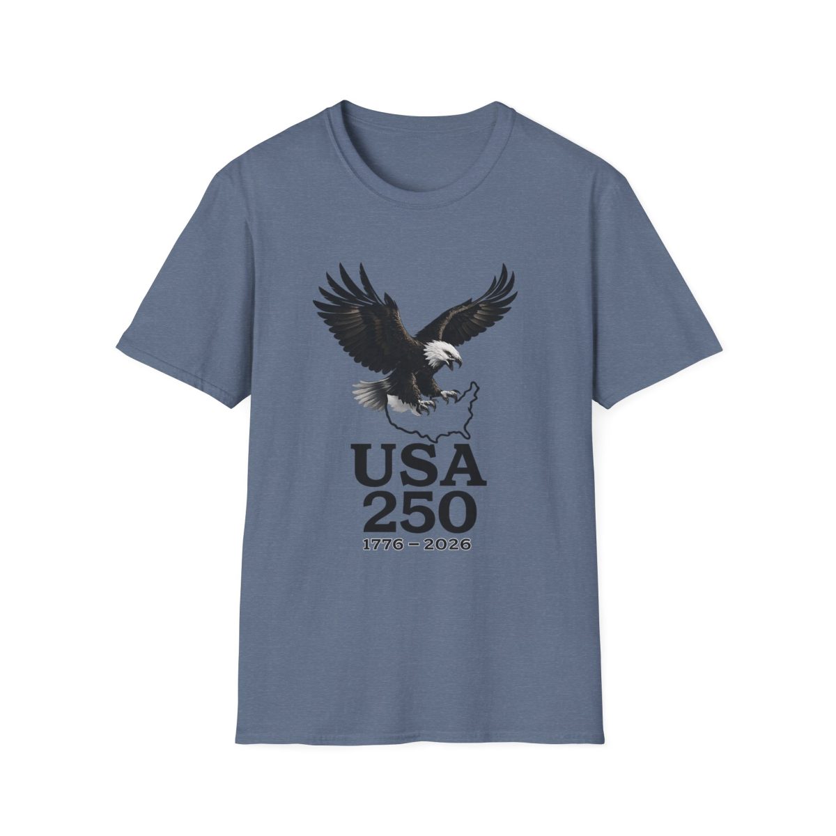 USA 250 Eagle T-Shirt — 1776–2026 Bicentennial Celebration Tee