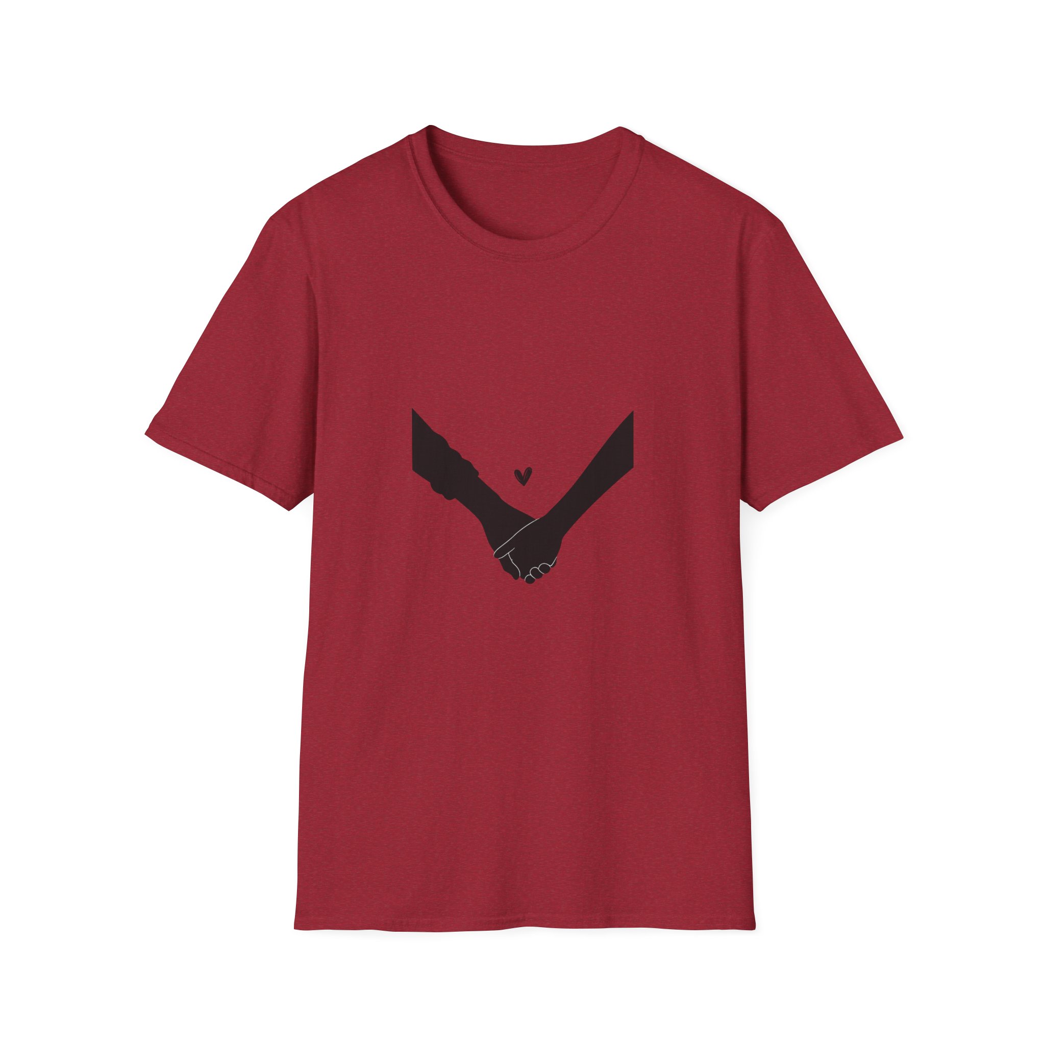 Holding Hands T-Shirt — Minimal Heart Connection Tee - Image 14