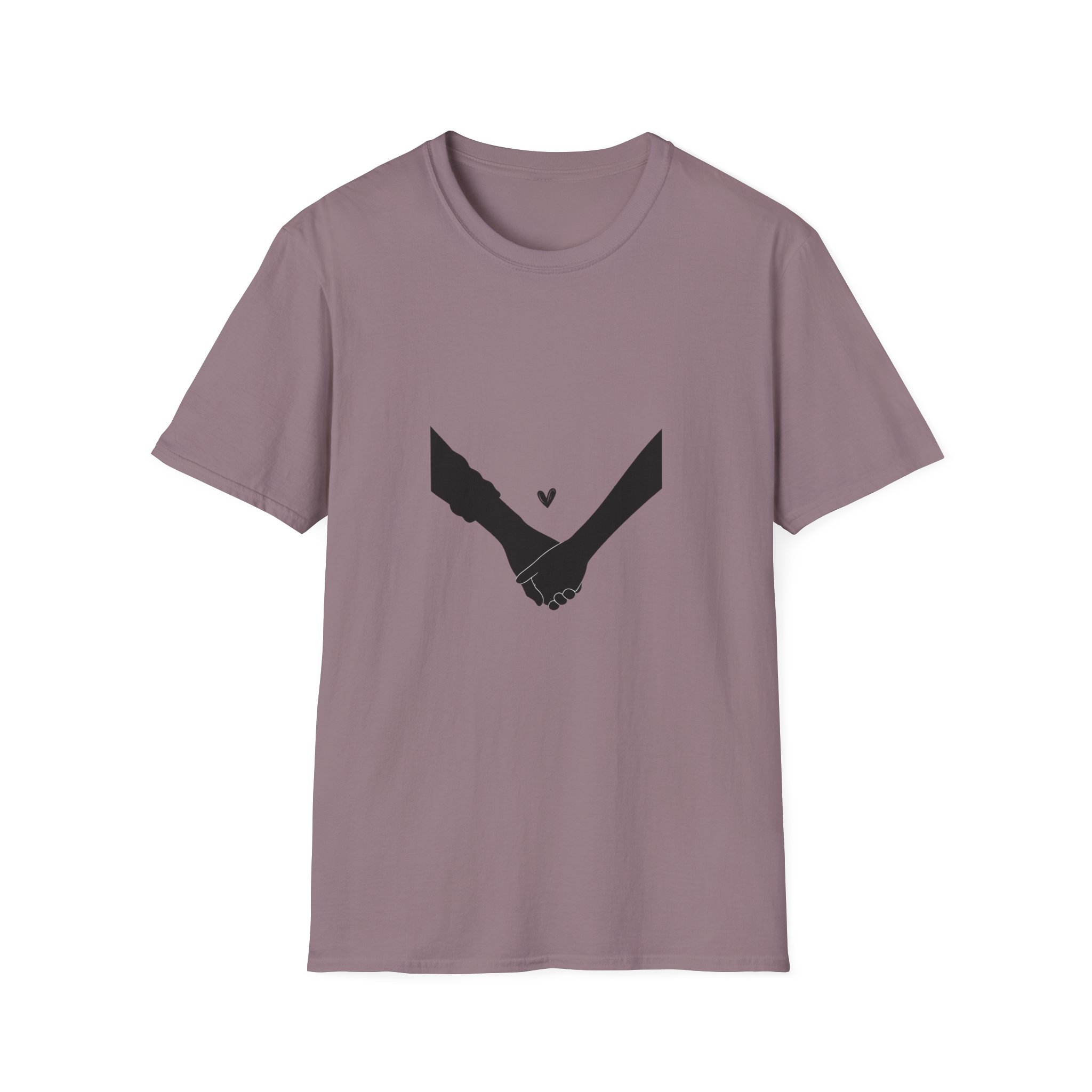Holding Hands T-Shirt — Minimal Heart Connection Tee - Image 10