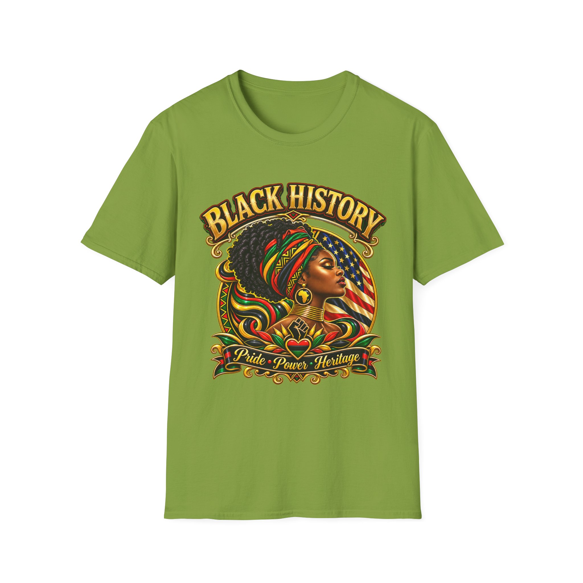 Black History Graphic Tee — Afrocentric Pride Portrait T-Shirt - Image 7