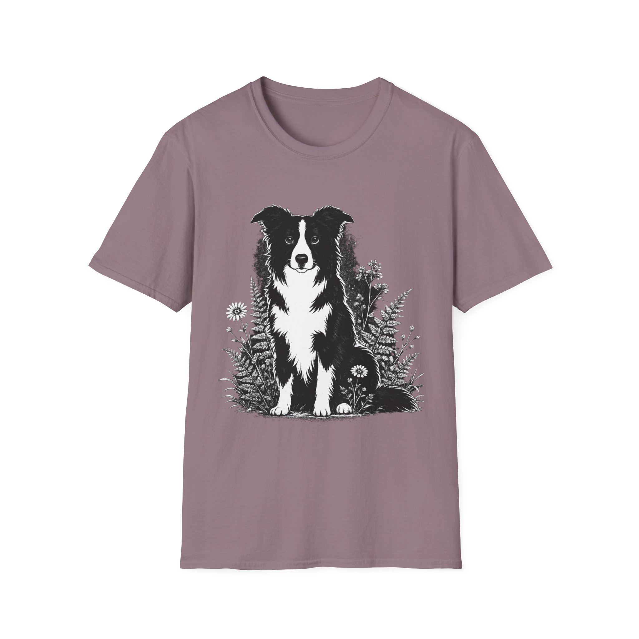 Border Collie Pocket Tee — Minimal Dog Silhouette T-Shirt - Image 35