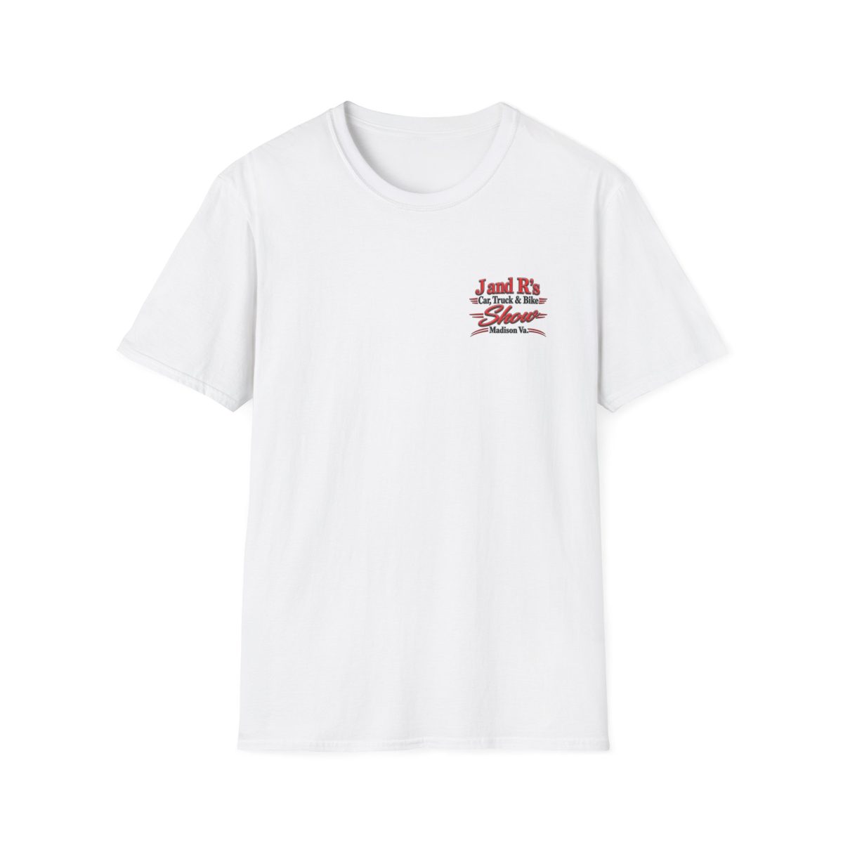 Car, Truck & Bike Show T-Shirt — J and R's Madison VA Event Tee FRONT & BACK
