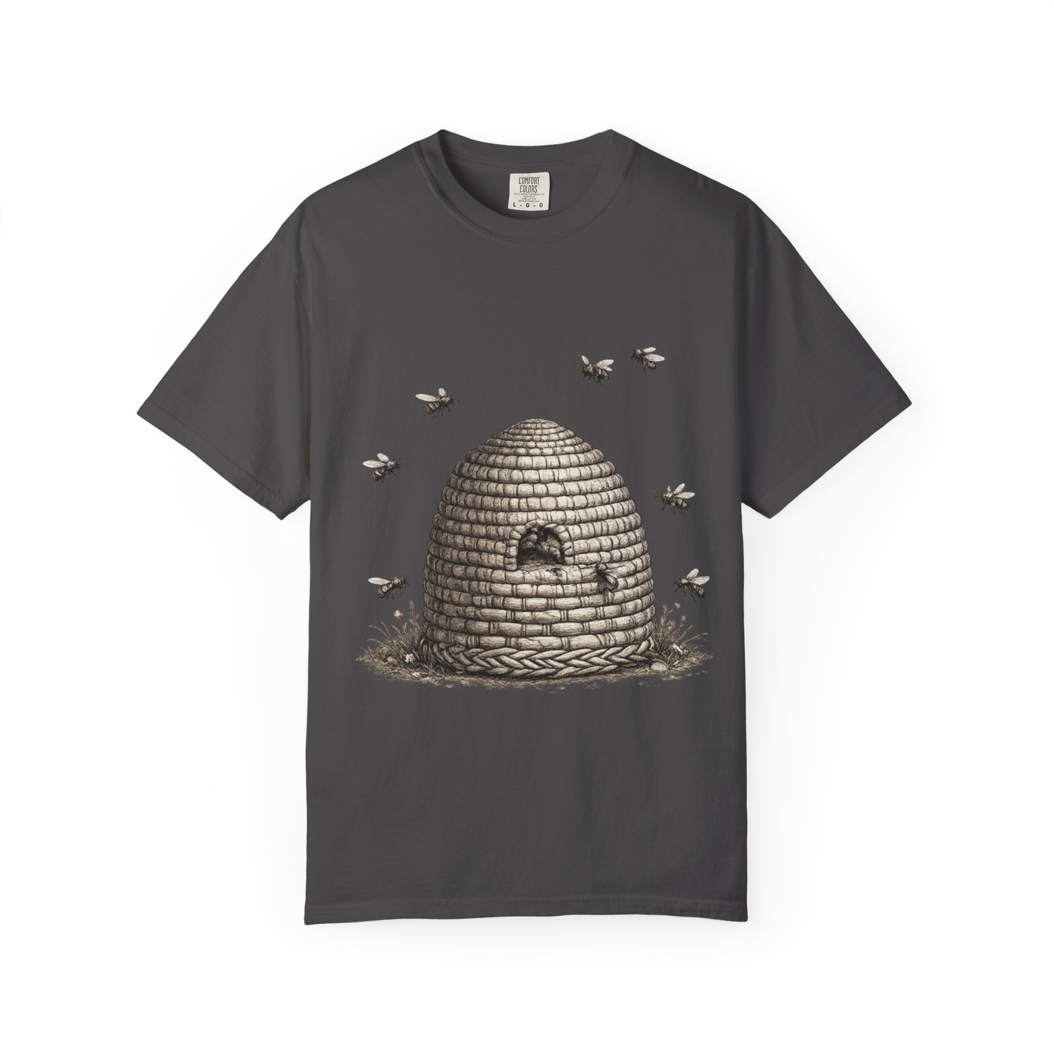 Beehive Illustration T-Shirt — Vintage Beekeeper Graphic Tee - Image 11
