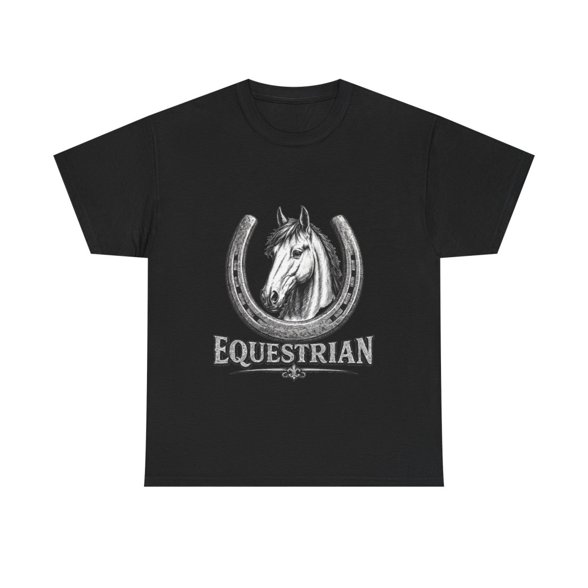 Equestrian Horse Horseshoe T-Shirt — Vintage Riding Tee