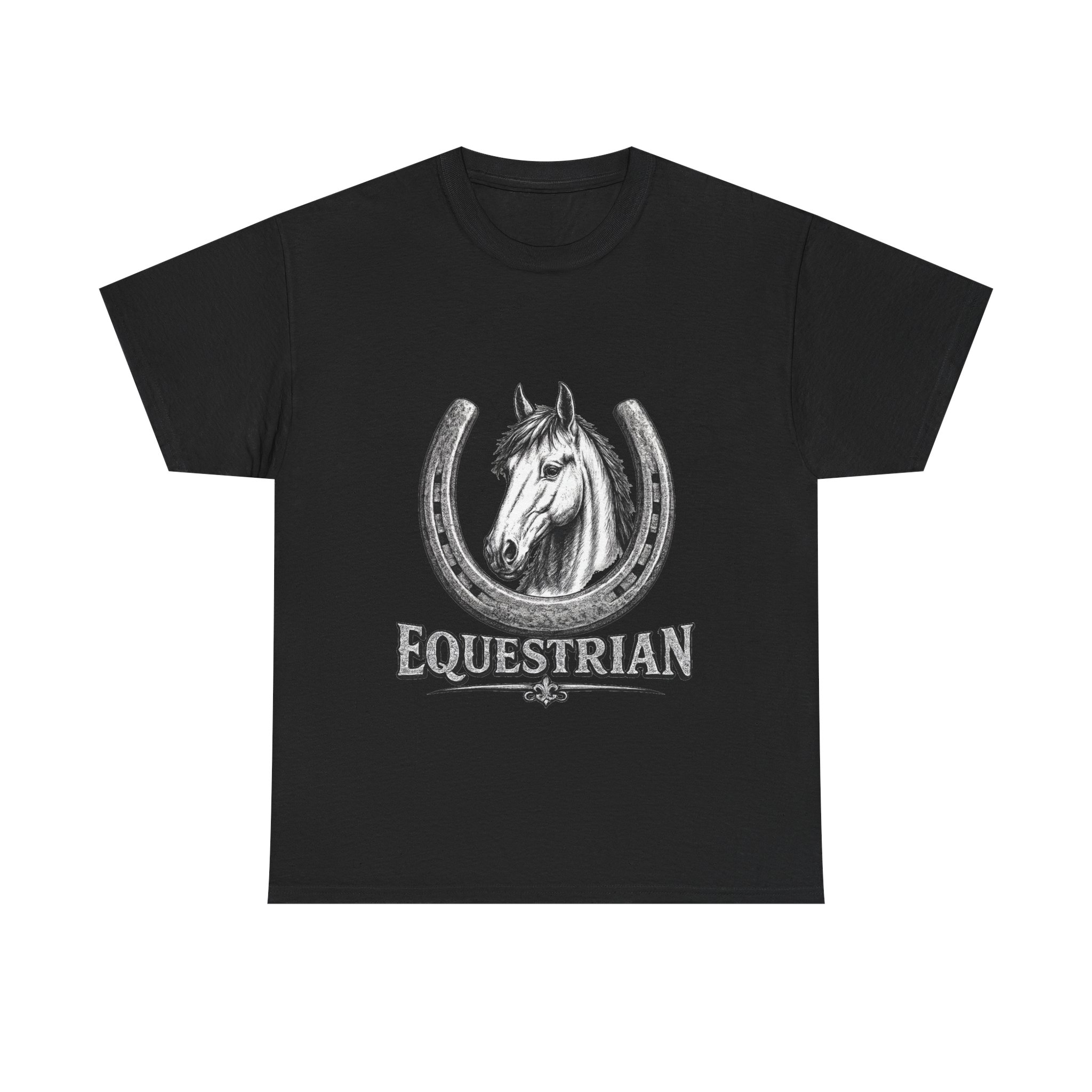 Equestrian Horse Horseshoe T-Shirt — Vintage Riding Tee