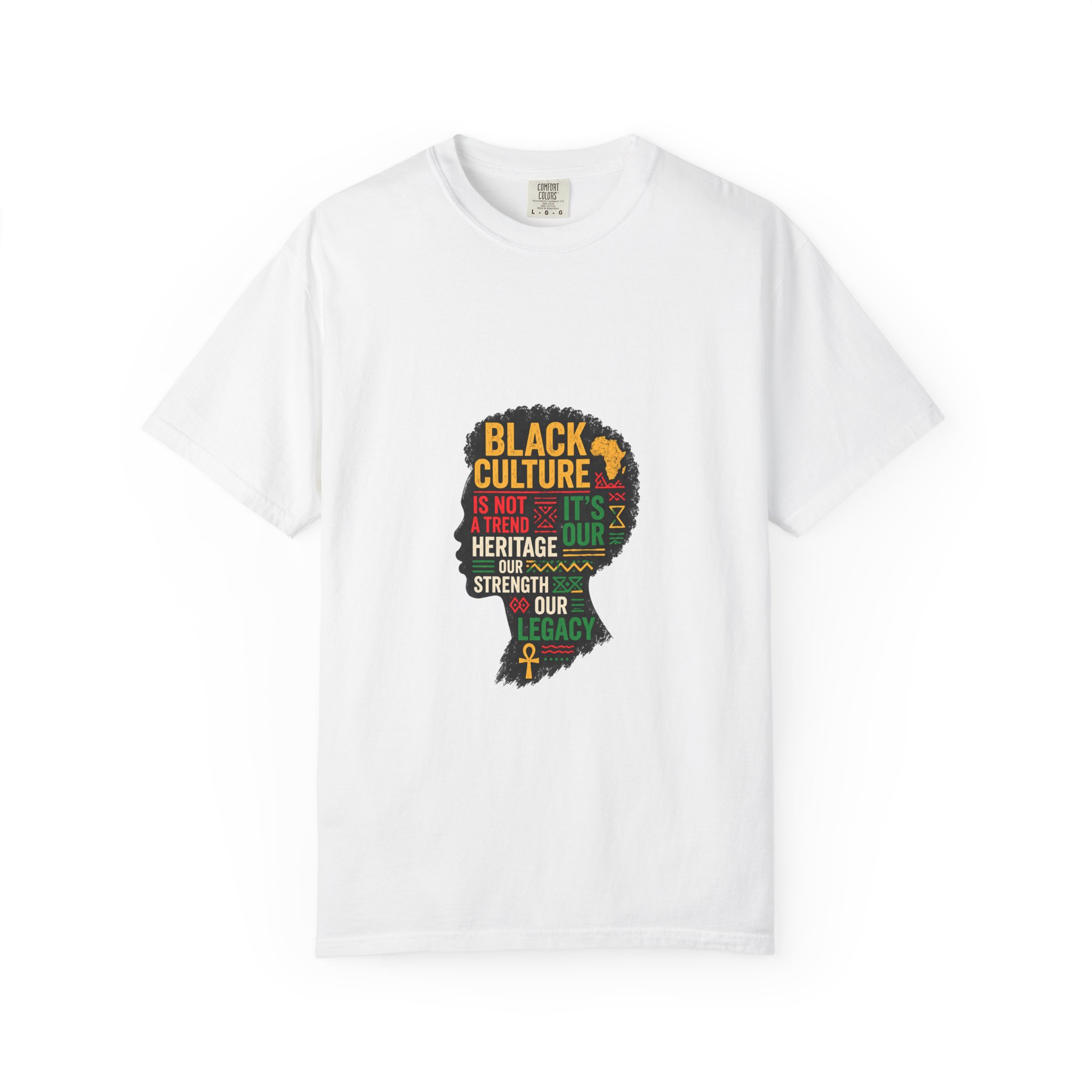 Black Culture Silhouette T-Shirt — "Black Culture Is Not a Trend" Heritage Tee - Image 3