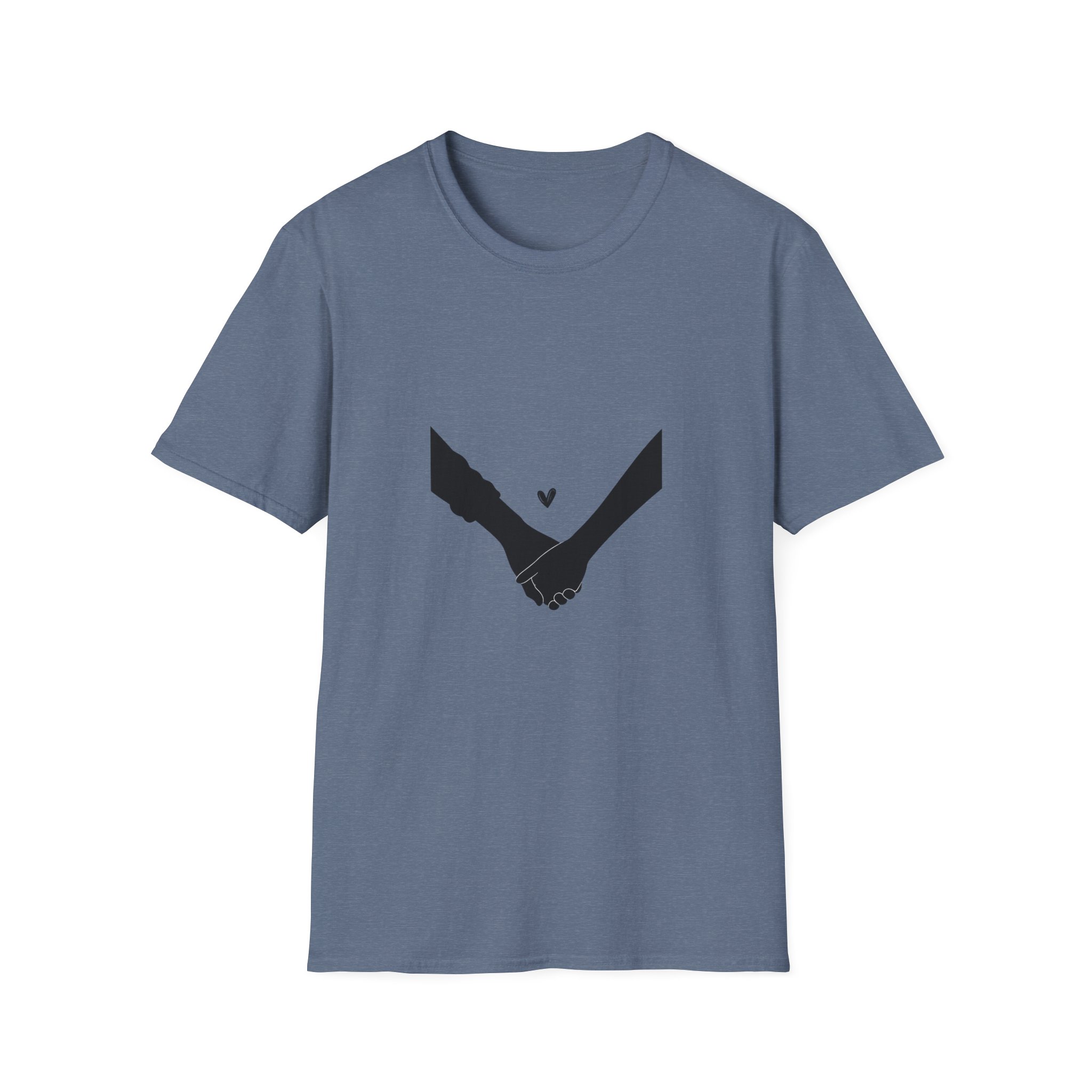 Holding Hands T-Shirt — Minimal Heart Connection Tee - Image 9