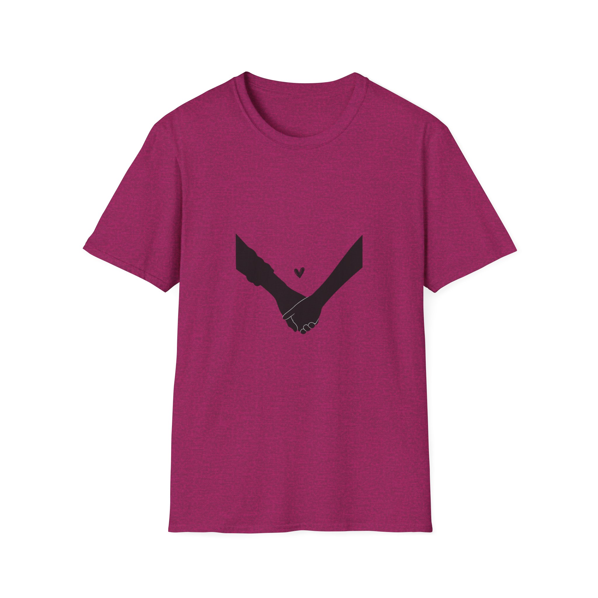 Holding Hands T-Shirt — Minimal Heart Connection Tee - Image 8
