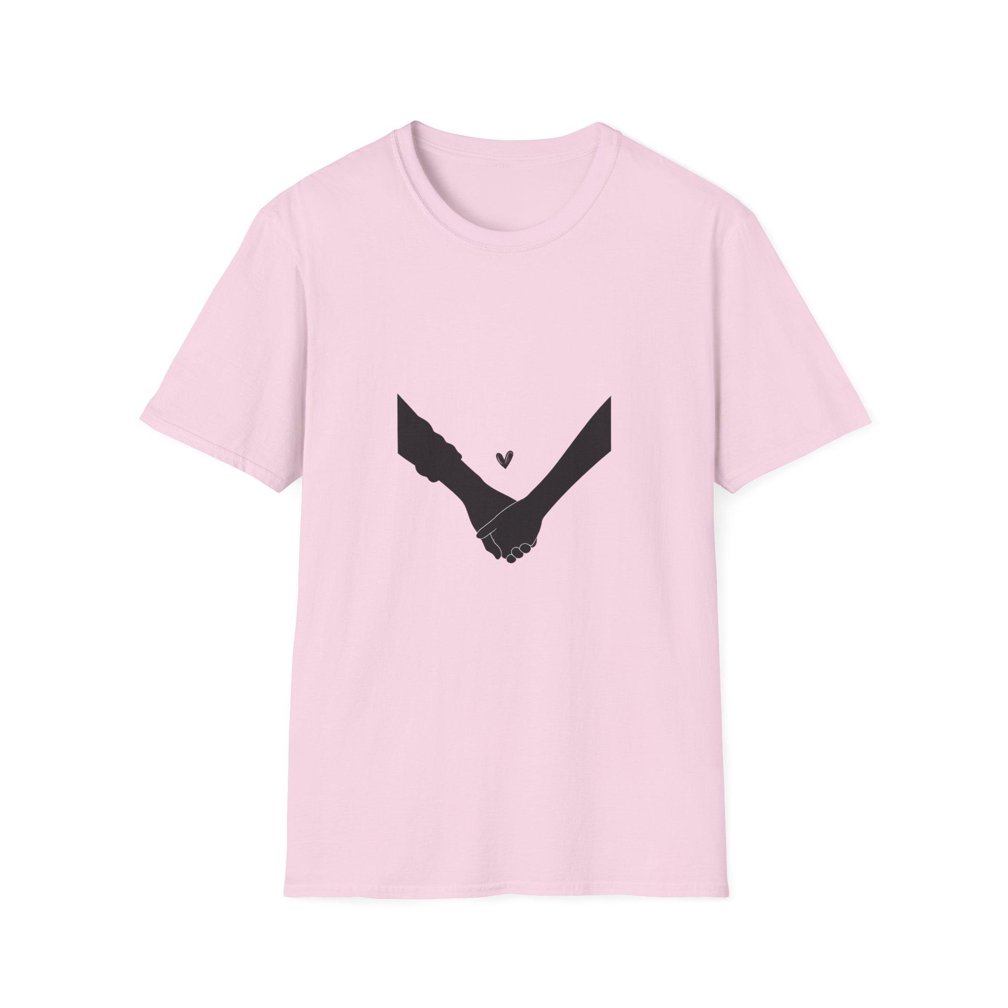 Holding Hands T-Shirt — Minimal Heart Connection Tee - Image 11