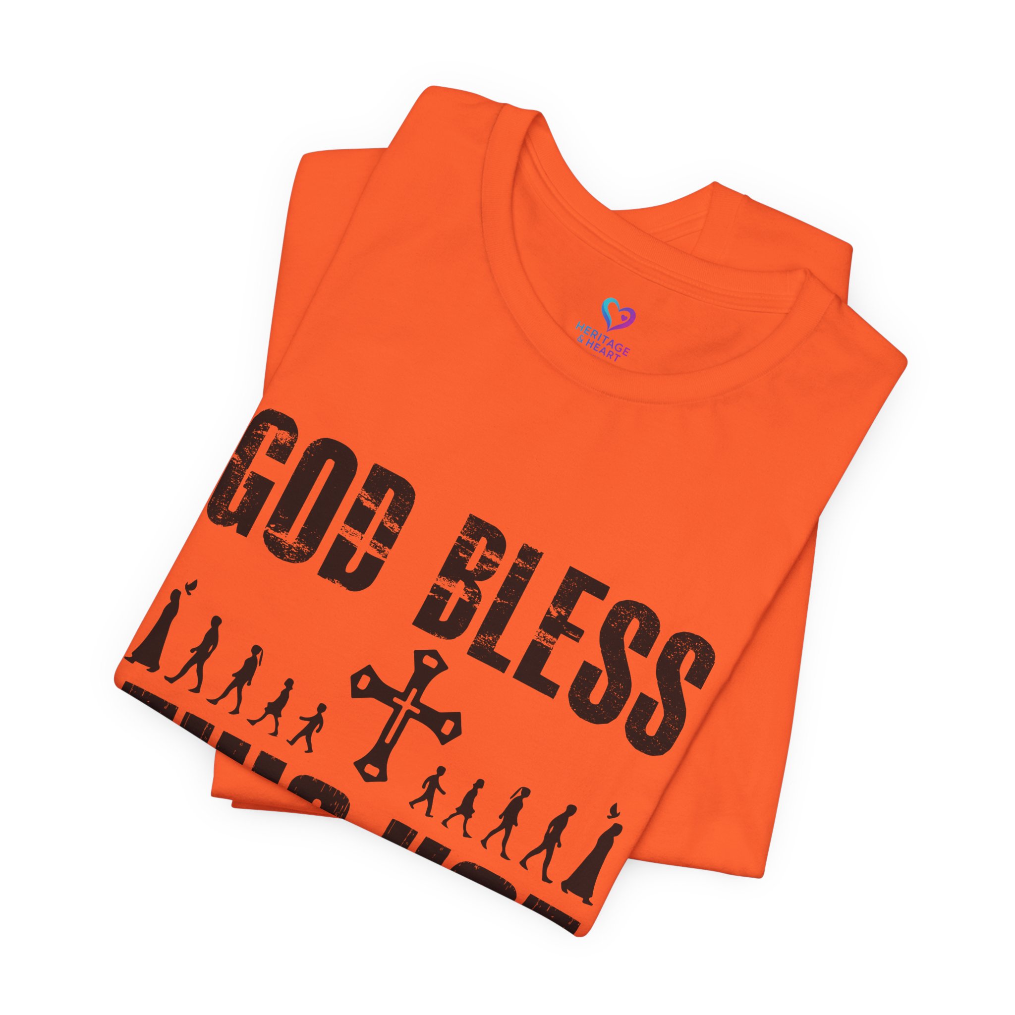 T-Shirt — "God Bless This Hot Mess" Funny Christian Graphic Tee - Image 2