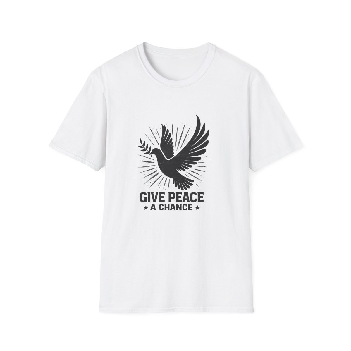 Peace Dove T-Shirt — "Give Peace a Chance" Graphic Tee
