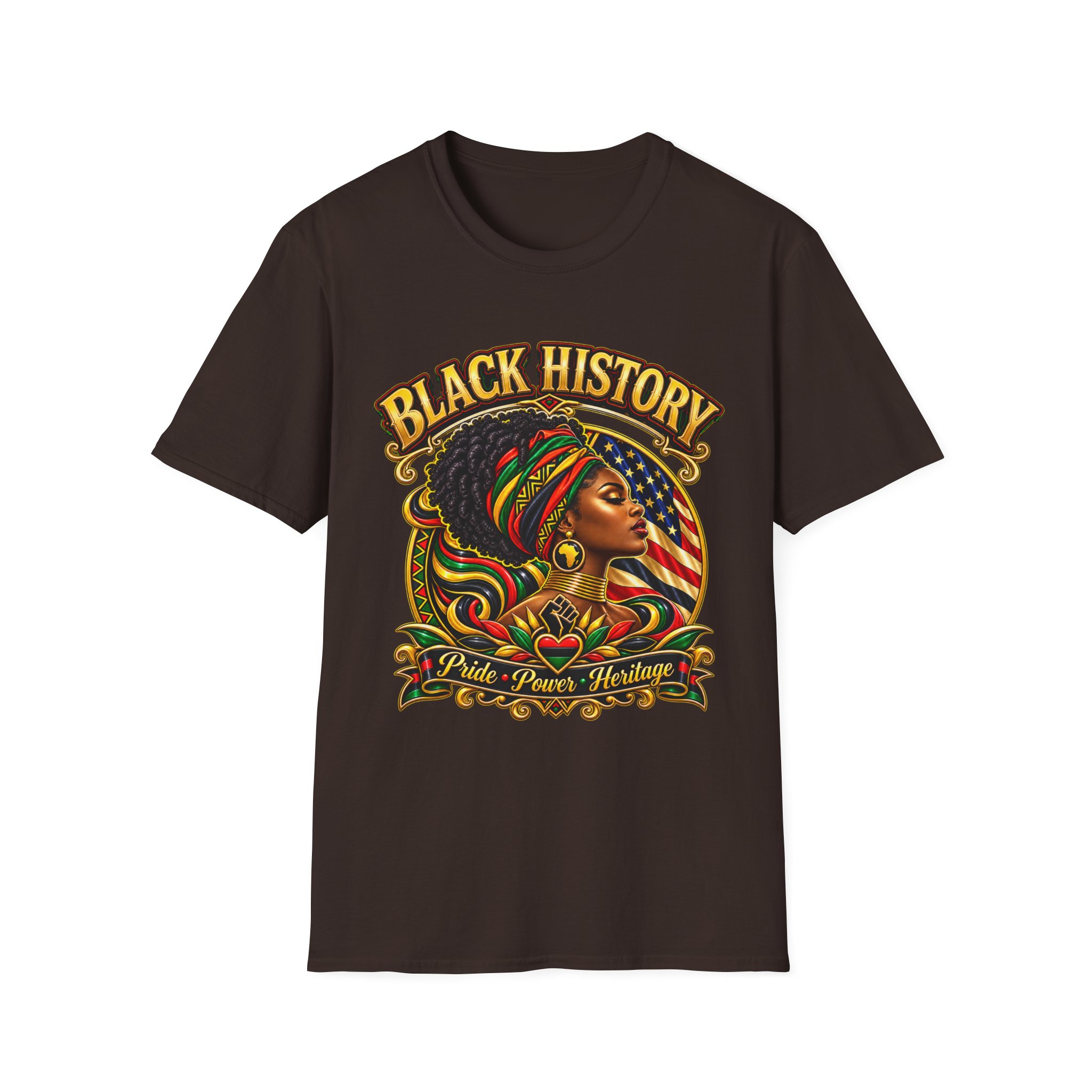 Black History Graphic Tee — Afrocentric Pride Portrait T-Shirt - Image 5