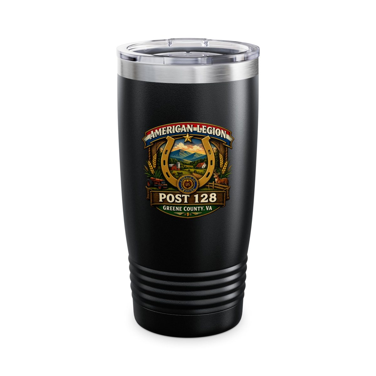 American Legion Post 128 20oz Tumbler — Ringneck Insulated Travel Mug