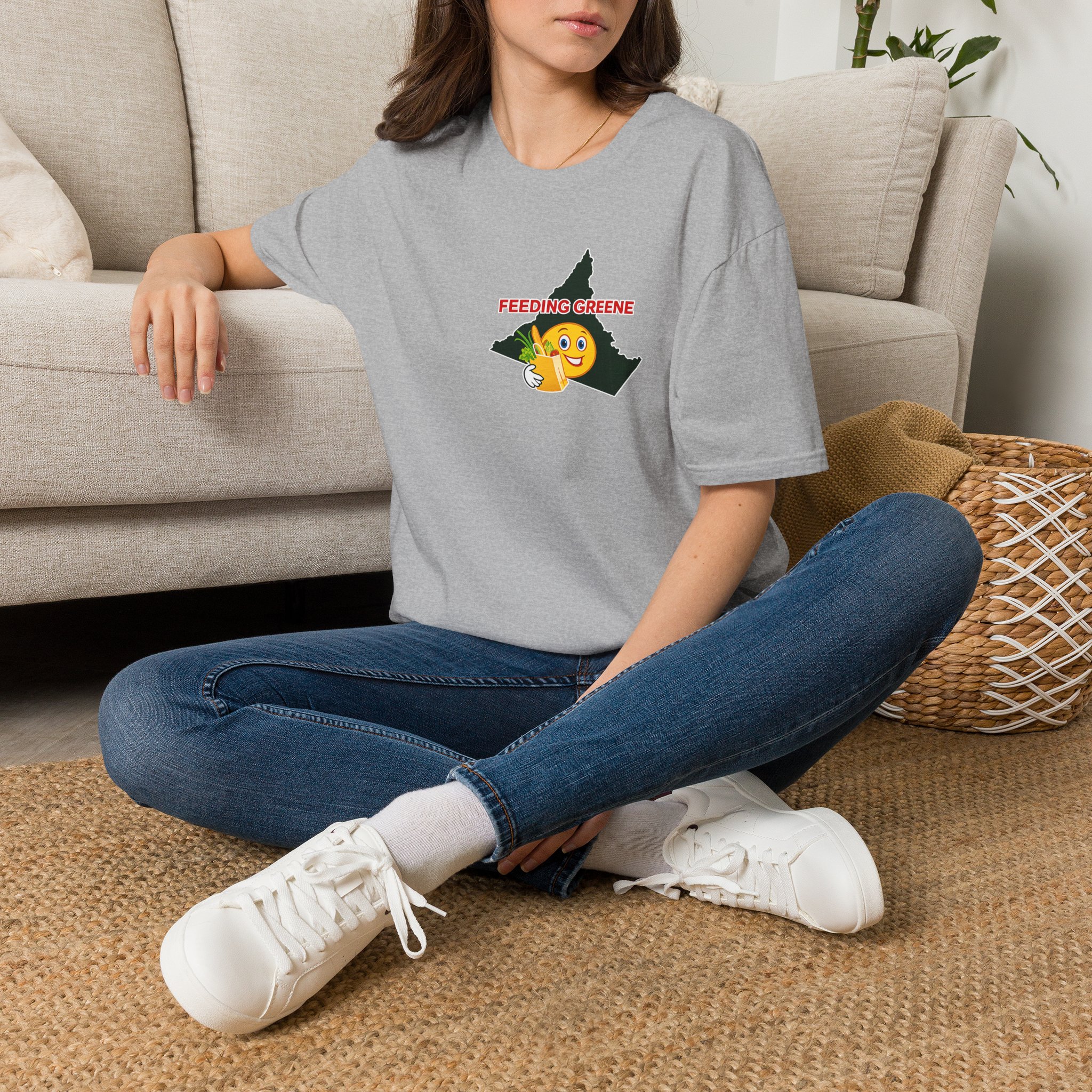 Feeding Greene State Outline T-Shirt — Funny Emoji “Feeding Greene” Local Pride Tee - Image 6