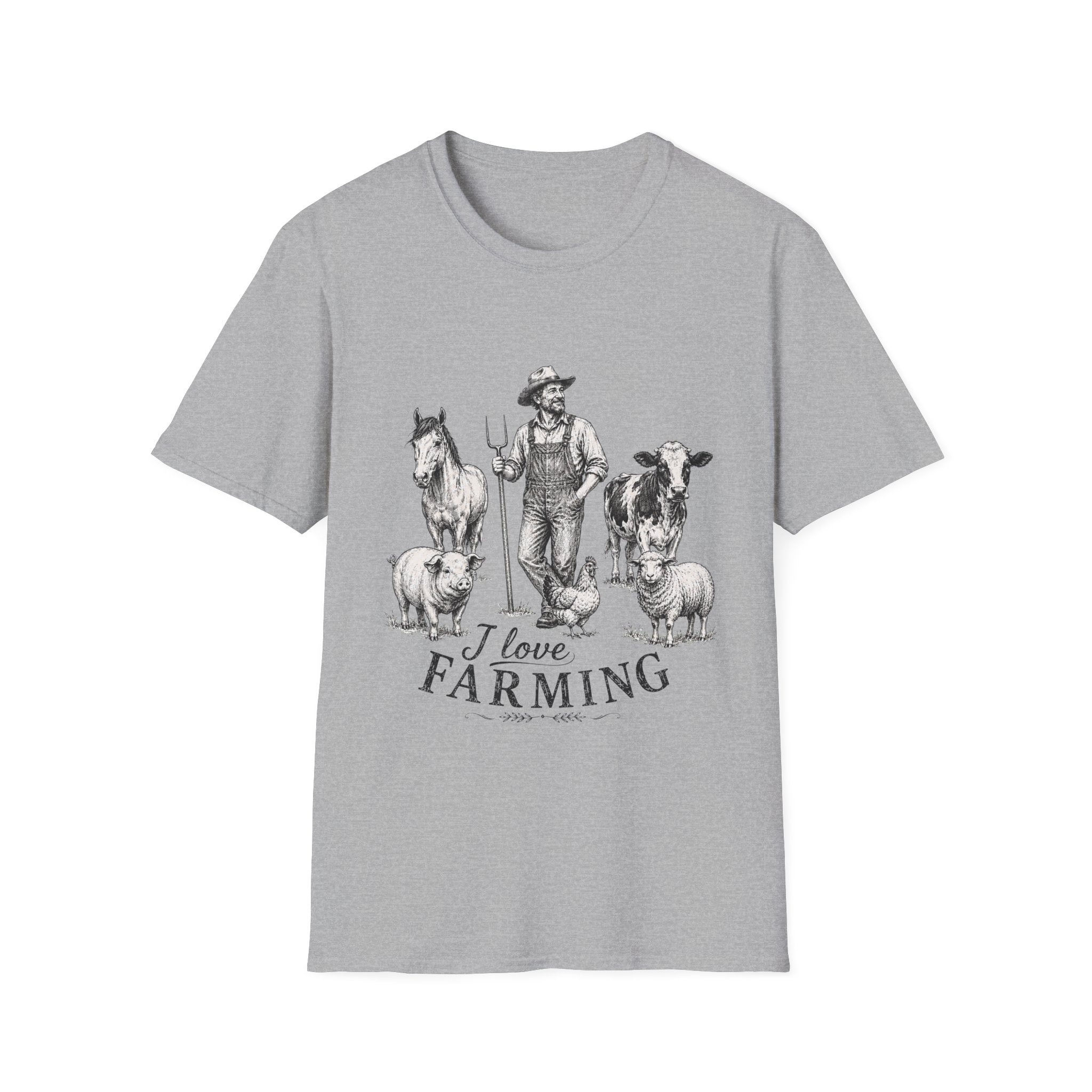 Farmer Life T-Shirt — I Love Farming Vintage Farm Animal Shirt - Image 4
