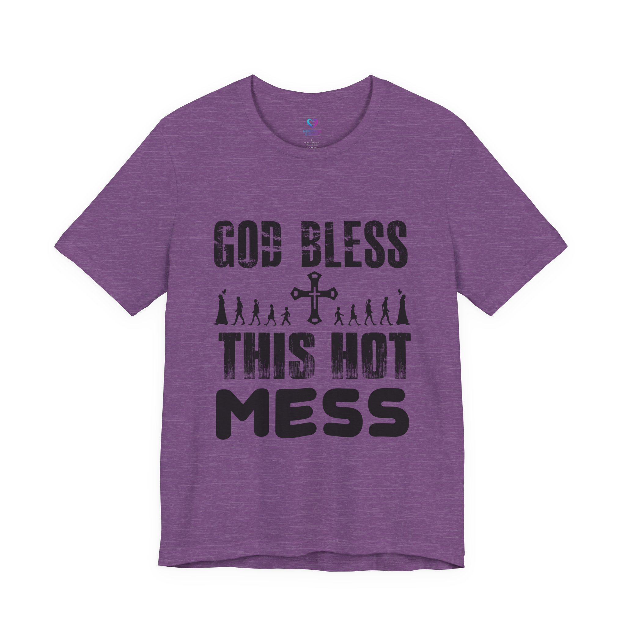 T-Shirt — "God Bless This Hot Mess" Funny Christian Graphic Tee - Image 15