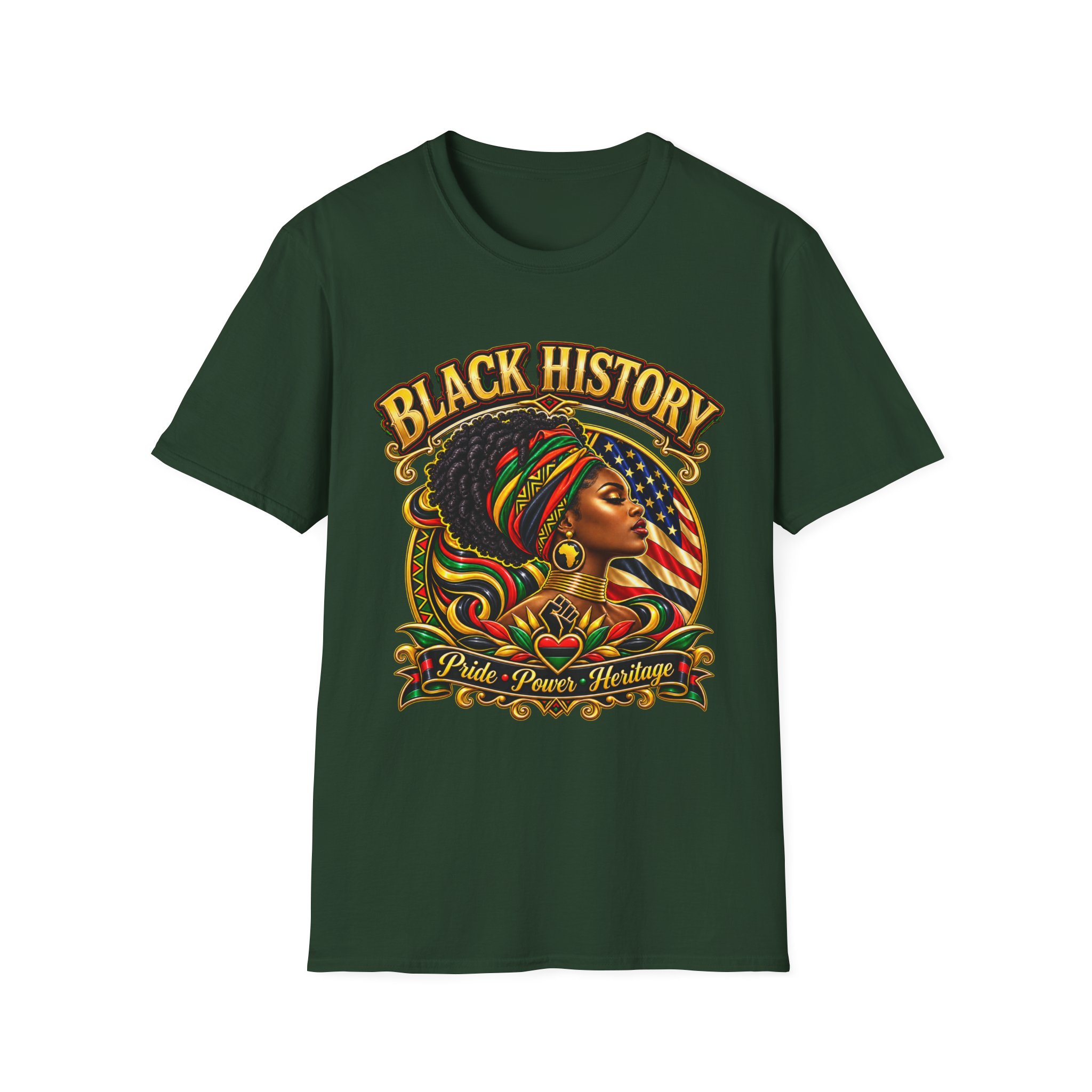 Black History Graphic Tee — Afrocentric Pride Portrait T-Shirt - Image 8
