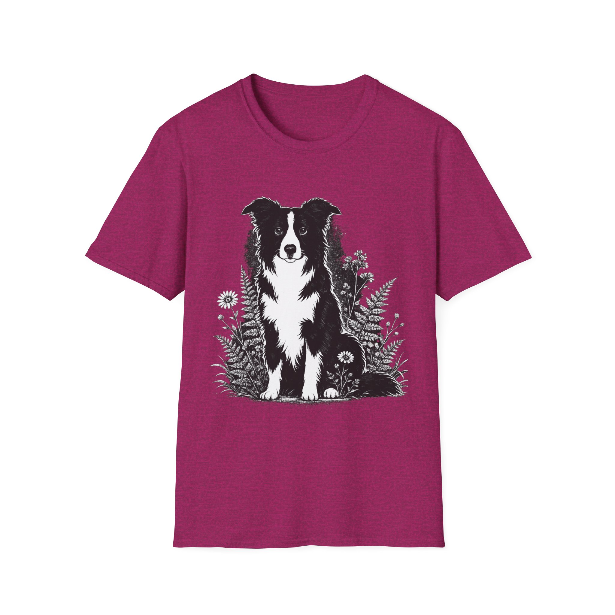 Border Collie Pocket Tee — Minimal Dog Silhouette T-Shirt - Image 11