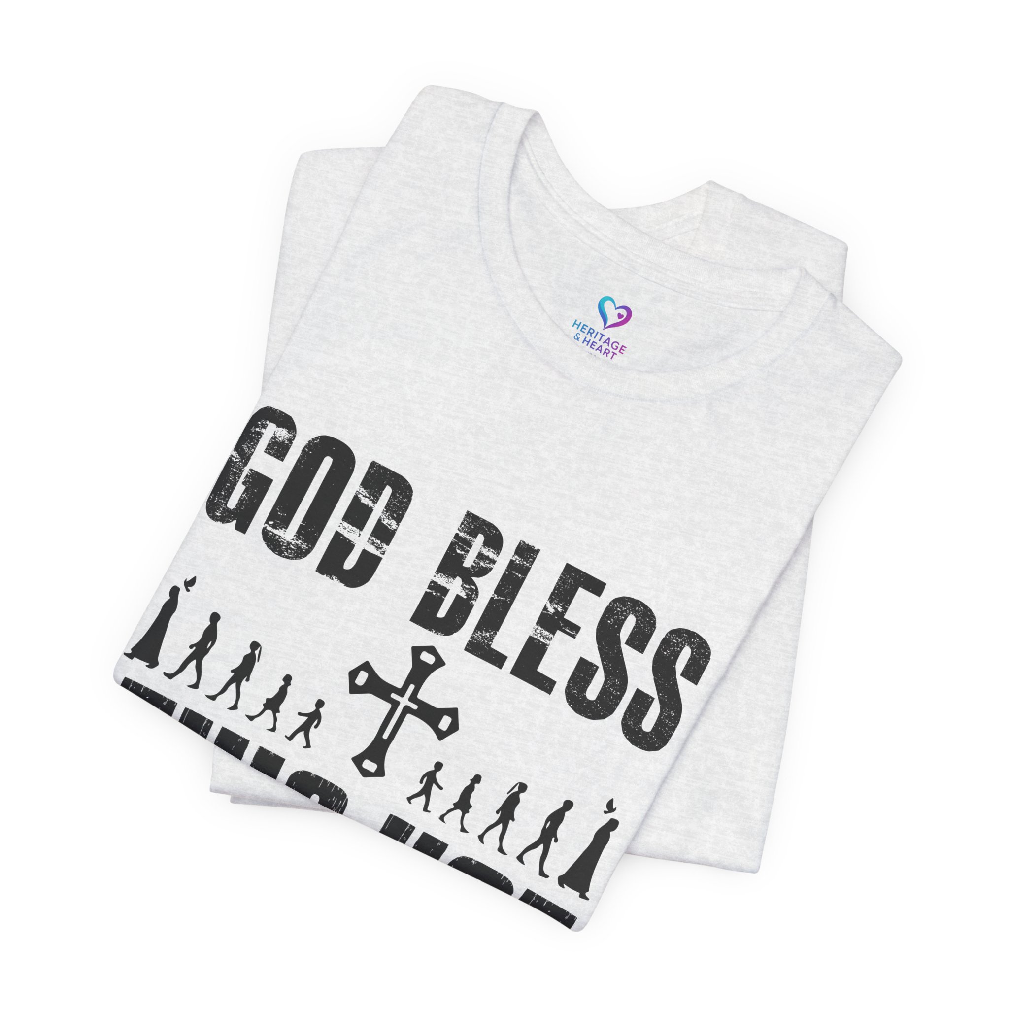 T-Shirt — "God Bless This Hot Mess" Funny Christian Graphic Tee - Image 6