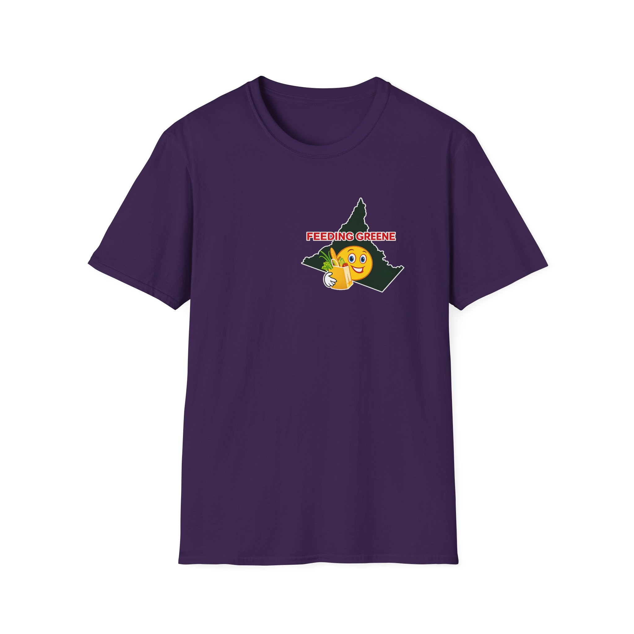 Feeding Greene State Outline T-Shirt — Funny Emoji “Feeding Greene” Local Pride Tee - Image 43