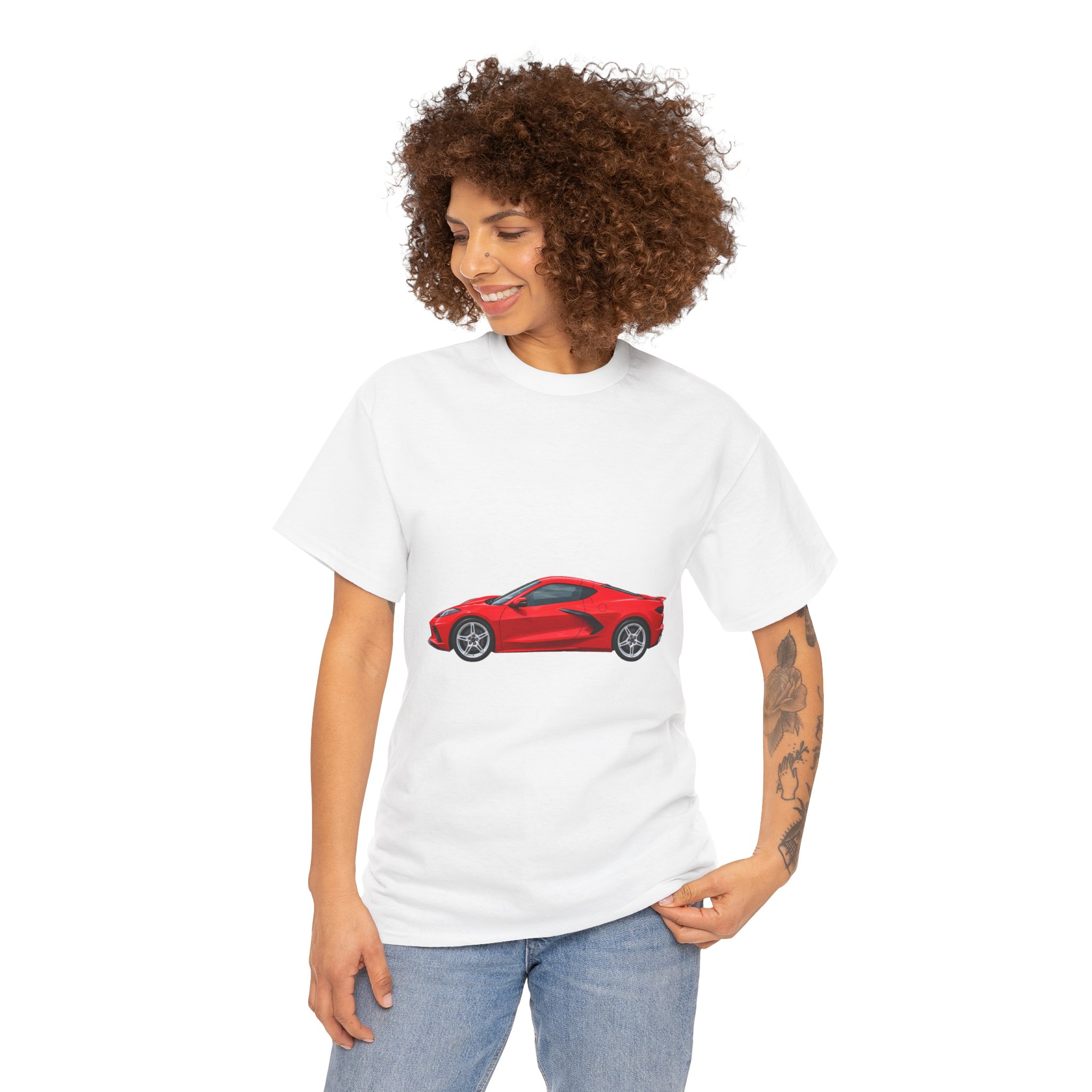 Red Sports Car Graphic Tee — Kids & Adult Racing Shirt - Image 4