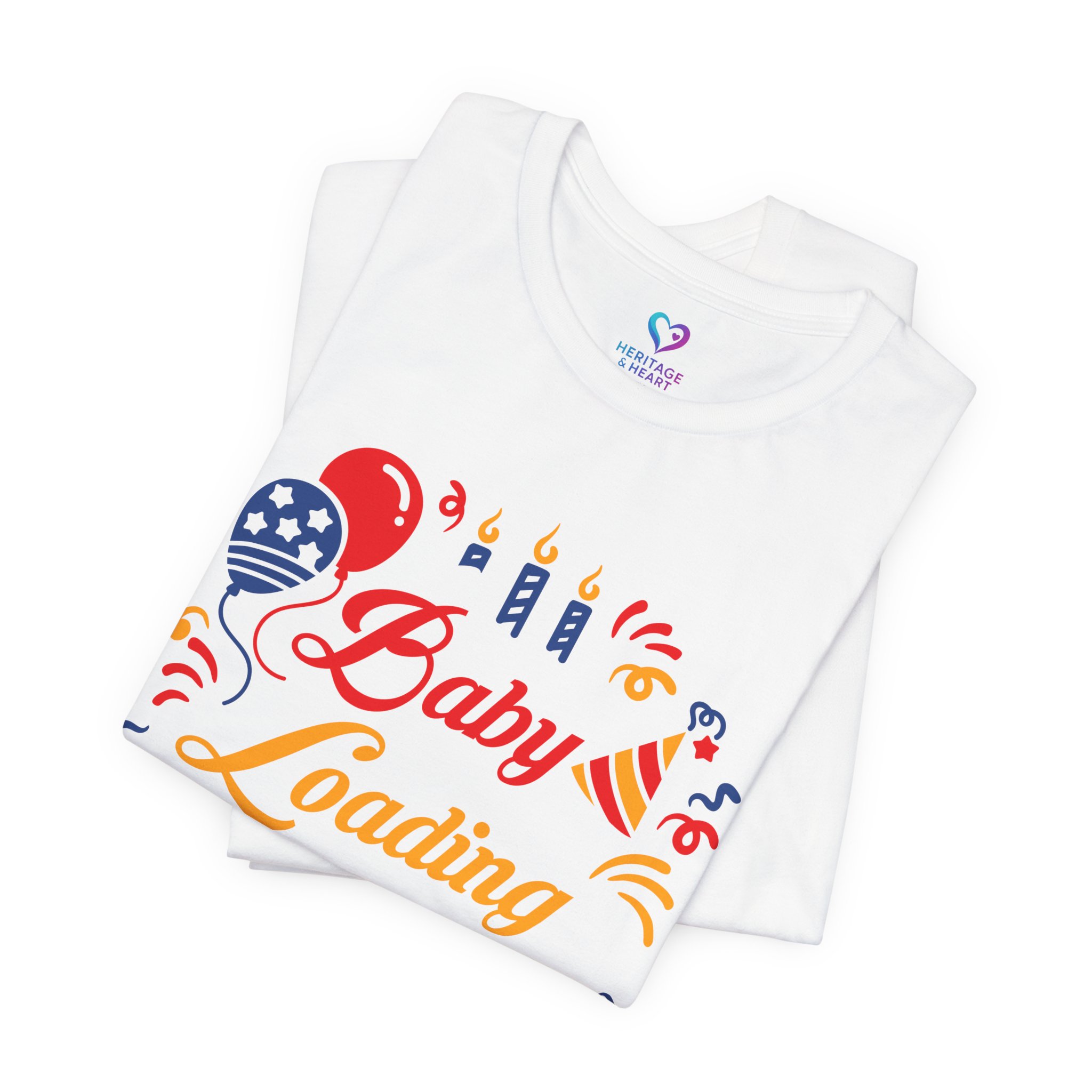 Baby Loading Tee – Cute Pregnancy Announcement T-Shirt - Image 2