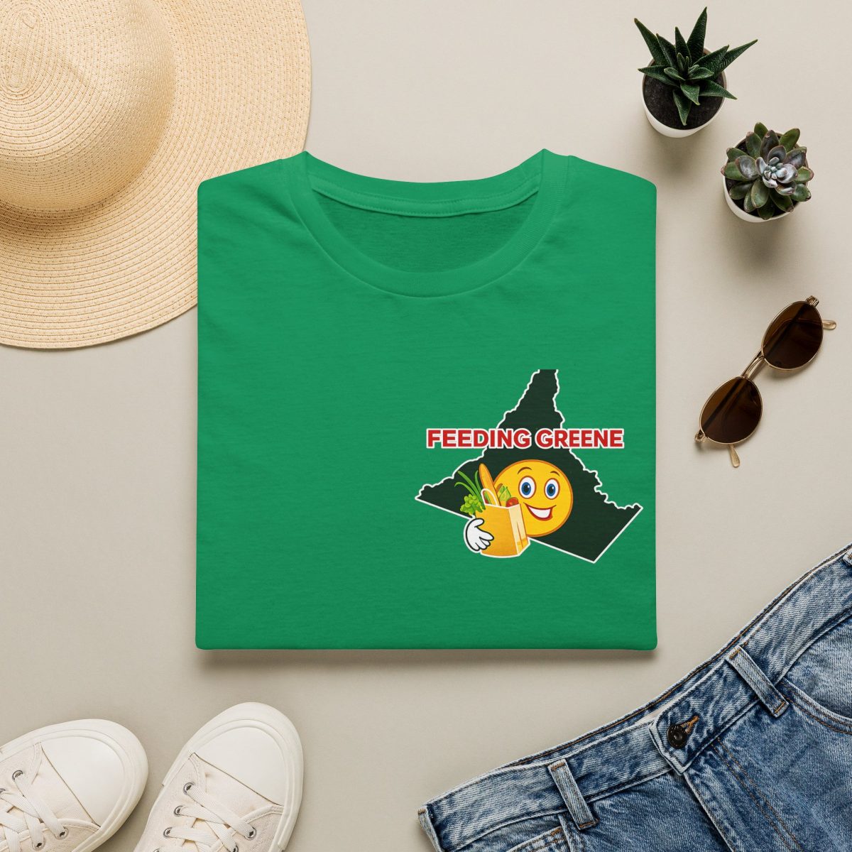 Feeding Greene T-Shirt — Virginia County Food Bank Support Tee