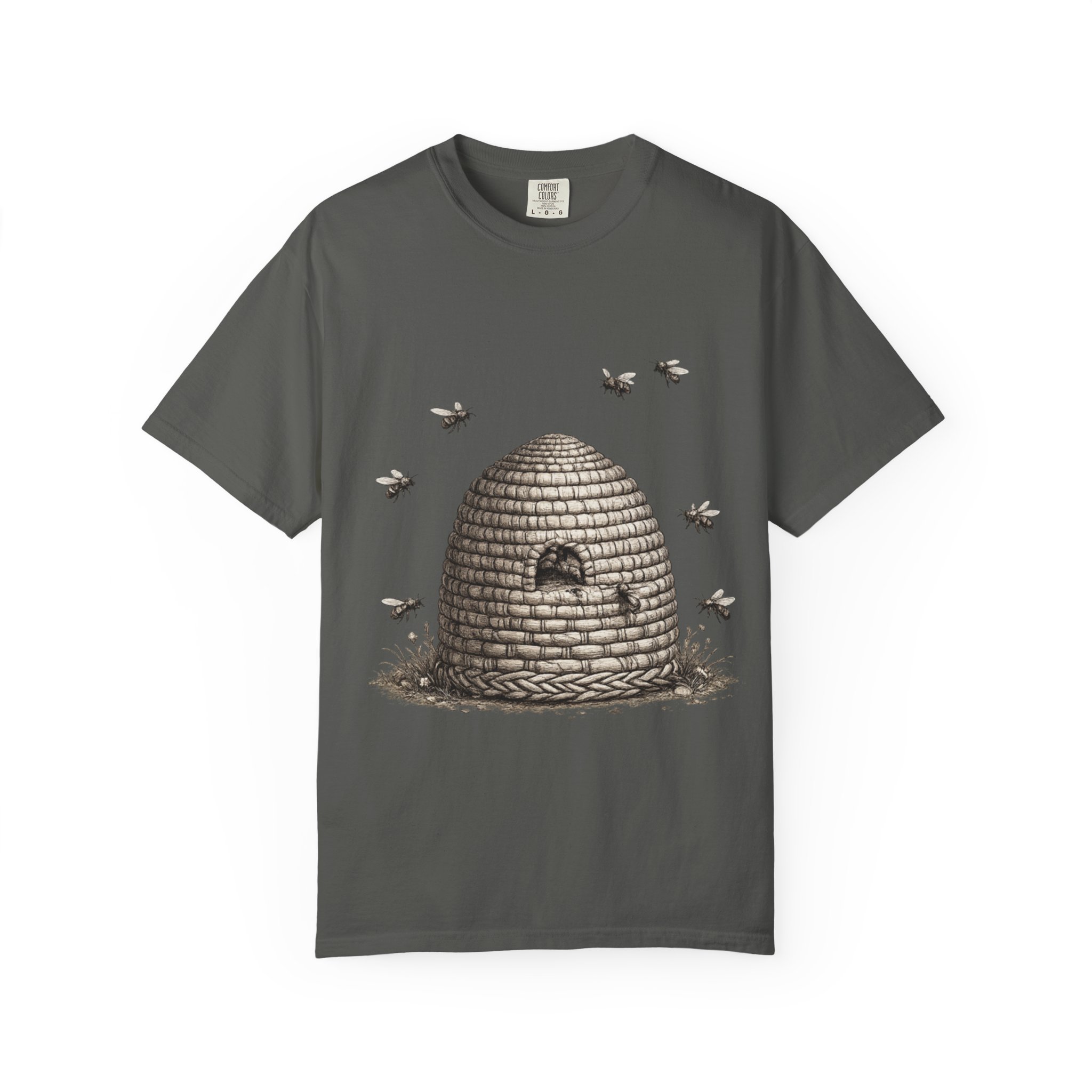Beehive Illustration T-Shirt — Vintage Beekeeper Graphic Tee - Image 9
