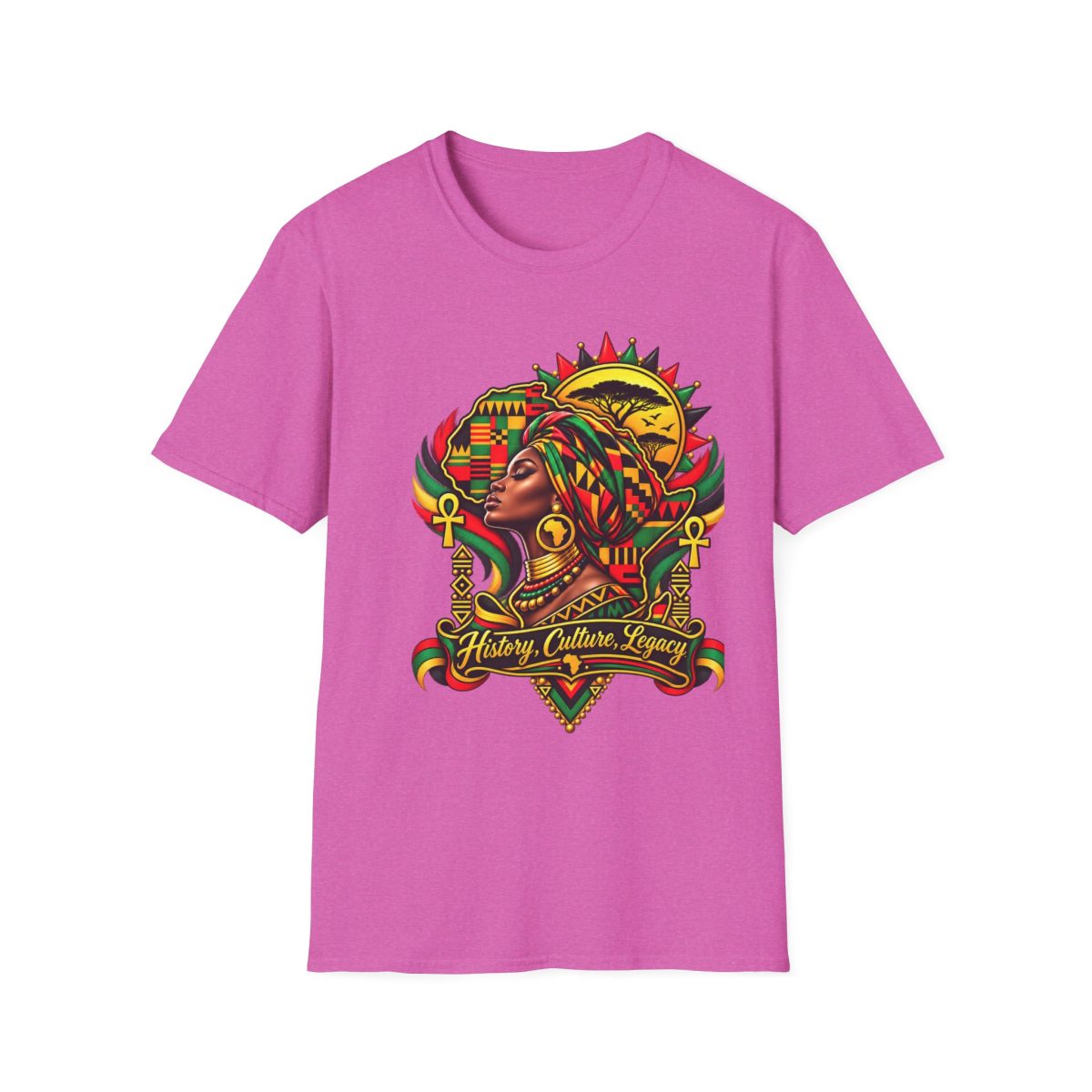 African Queen Graphic T-Shirt — Heritage, Culture, Legacy Design