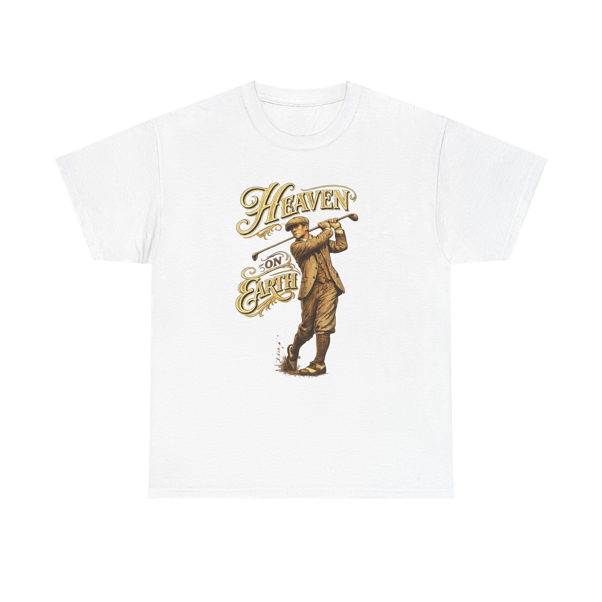 Vintage Golfer "Heaven on Earth" T-Shirt - Image 2