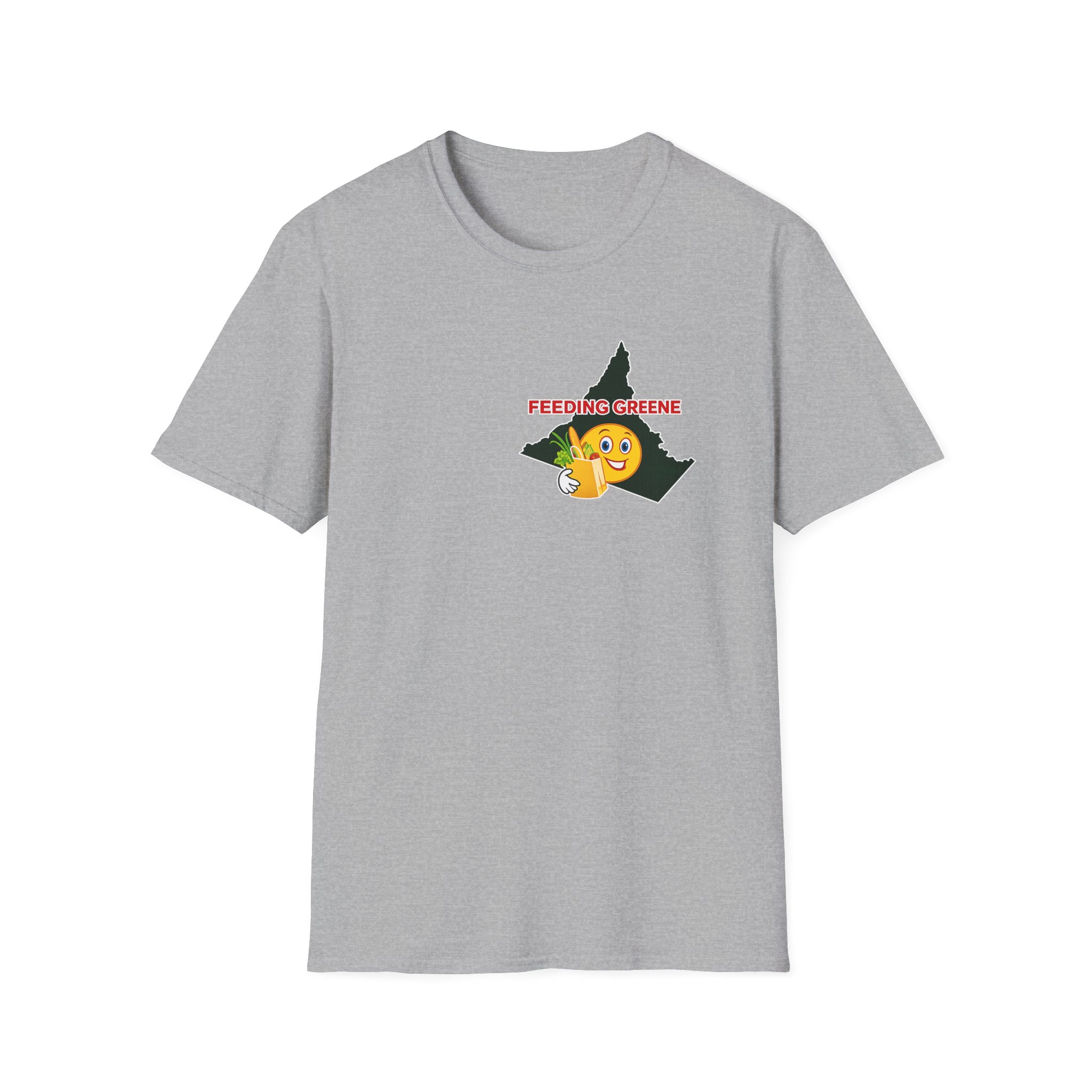 Feeding Greene State Outline T-Shirt — Funny Emoji “Feeding Greene” Local Pride Tee - Image 7