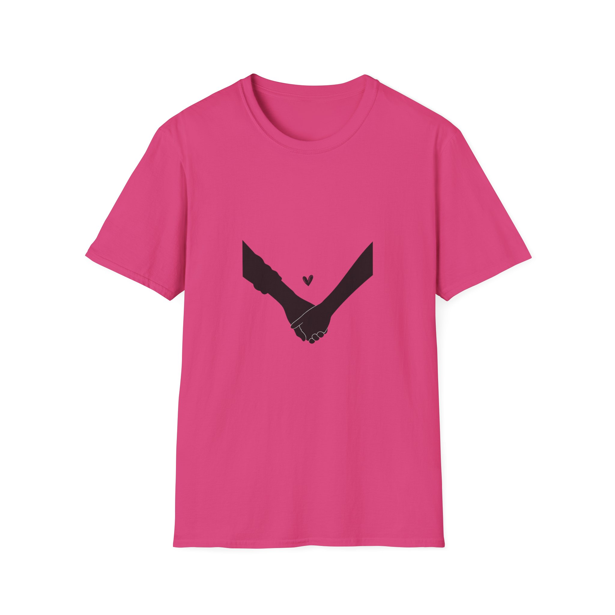 Holding Hands T-Shirt — Minimal Heart Connection Tee - Image 12