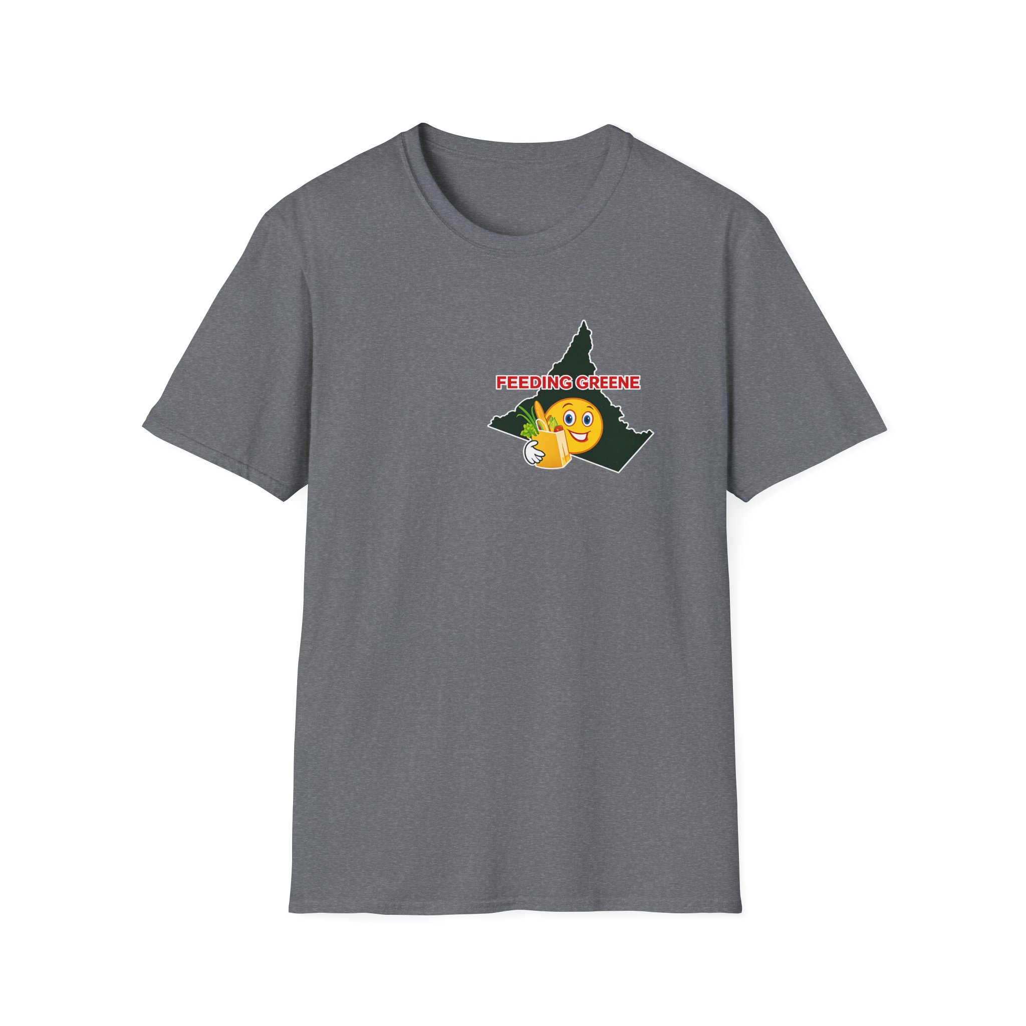 Feeding Greene State Outline T-Shirt — Funny Emoji “Feeding Greene” Local Pride Tee - Image 15