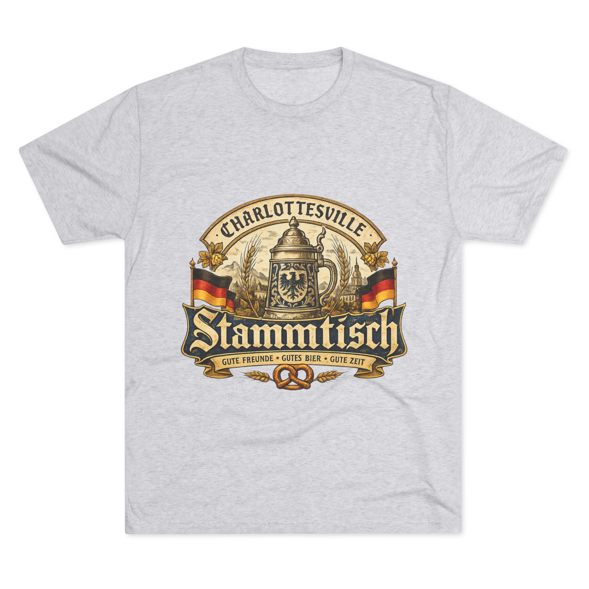 Stammtisch Charlottesville Beer Tee — Vintage German Pub T-Shirt - Image 7