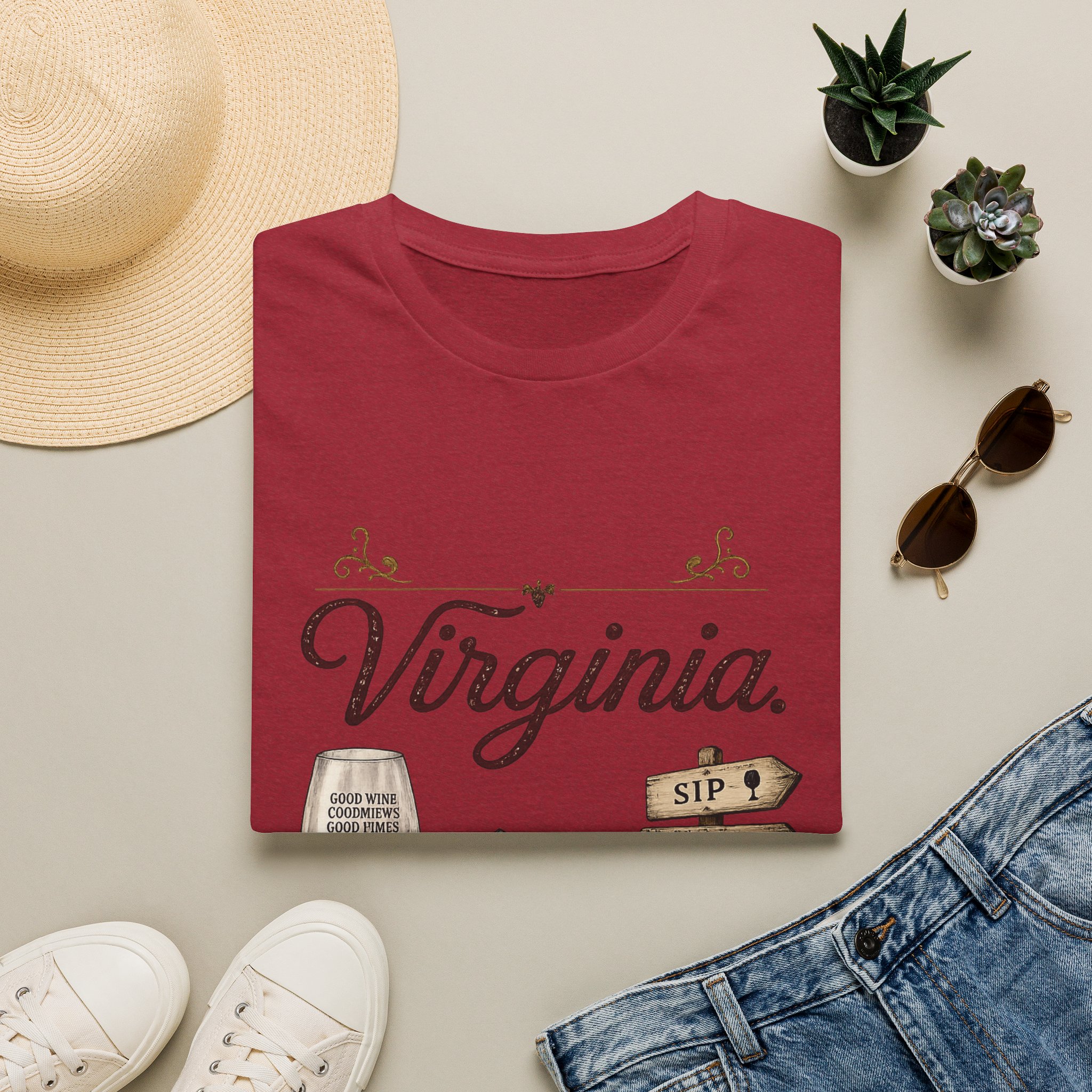 Virginia State Vintage T‑Shirt — Scenic Mountains & Wine Lover Tee - Image 13
