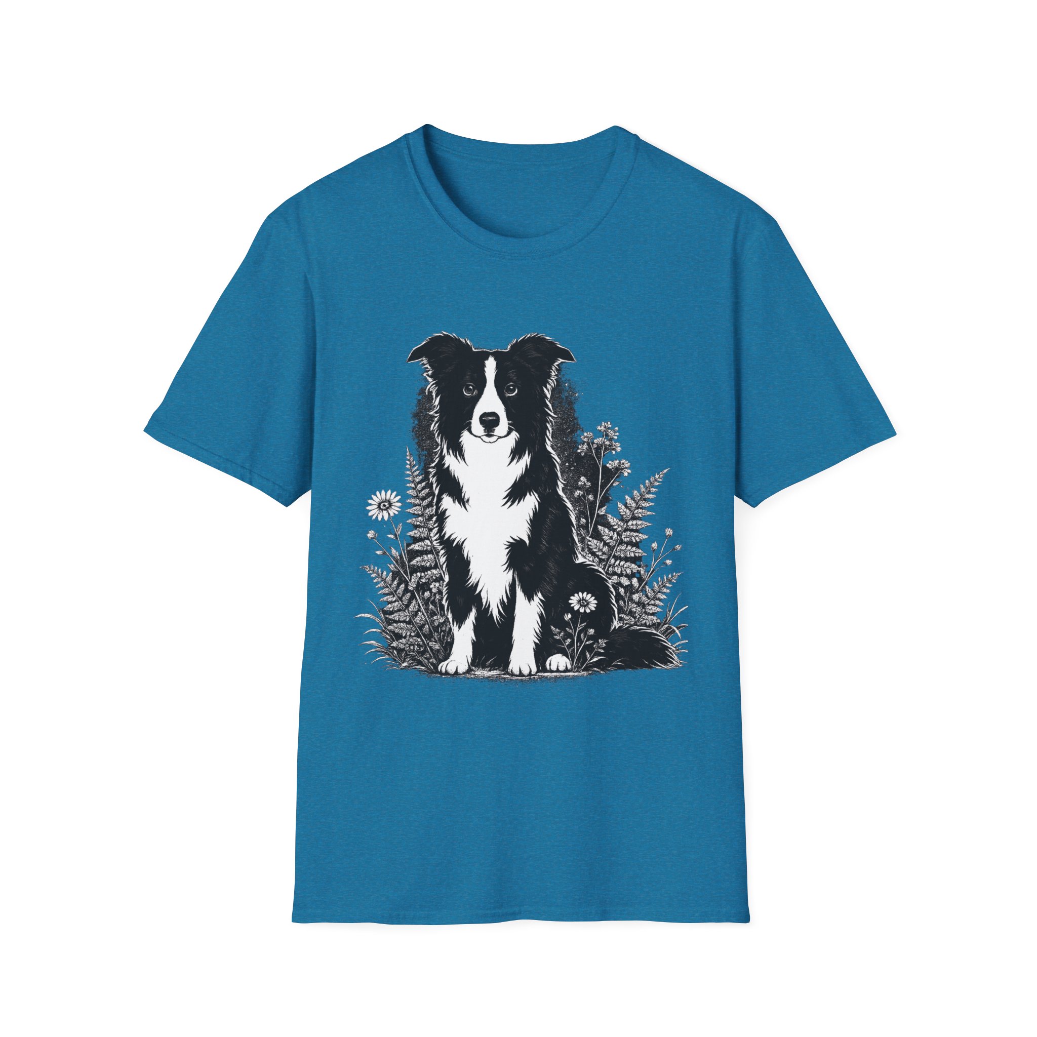 Border Collie Pocket Tee — Minimal Dog Silhouette T-Shirt - Image 23